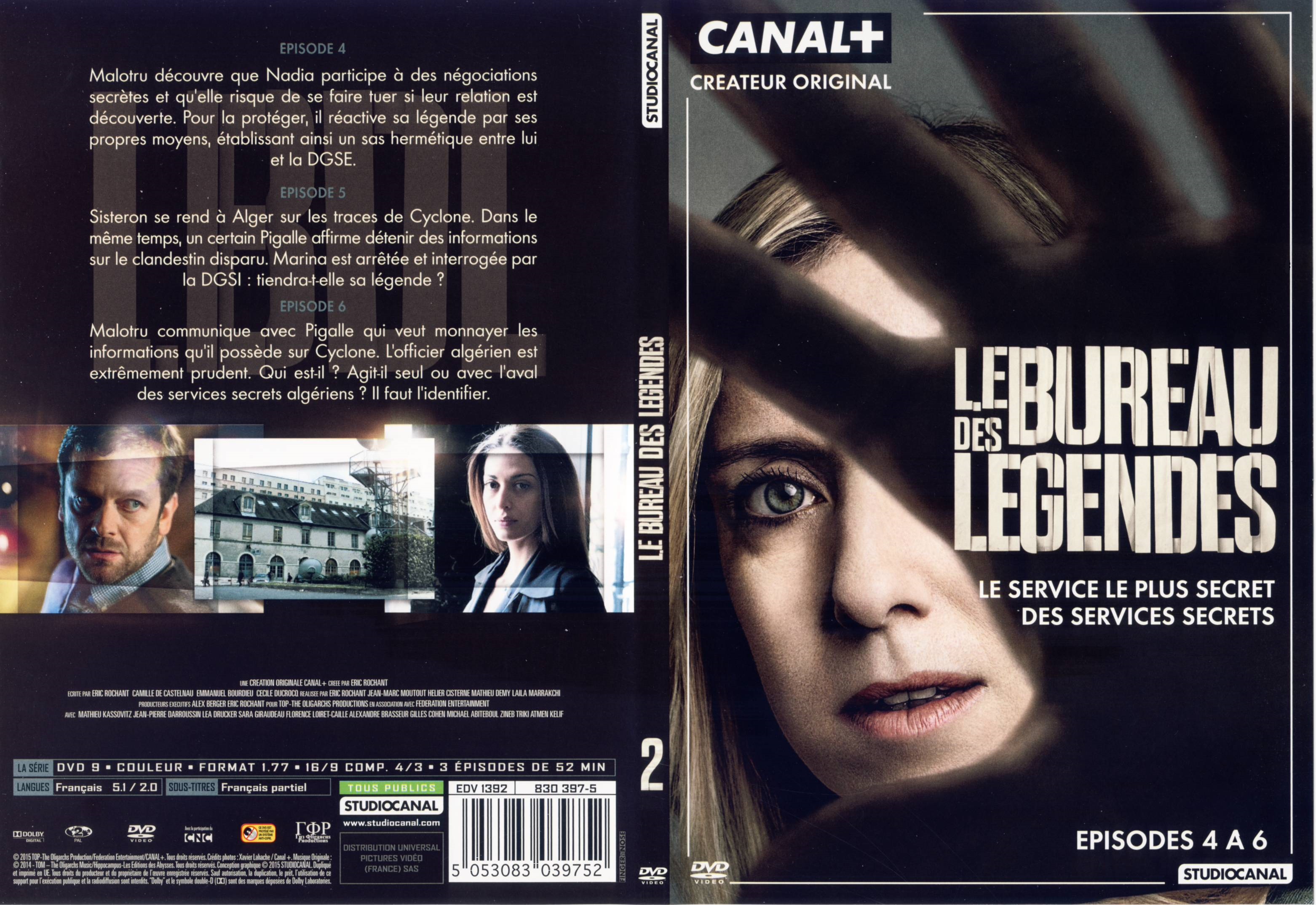 Jaquette DVD Le Bureau des Lgendes Saison 1 DVD 2