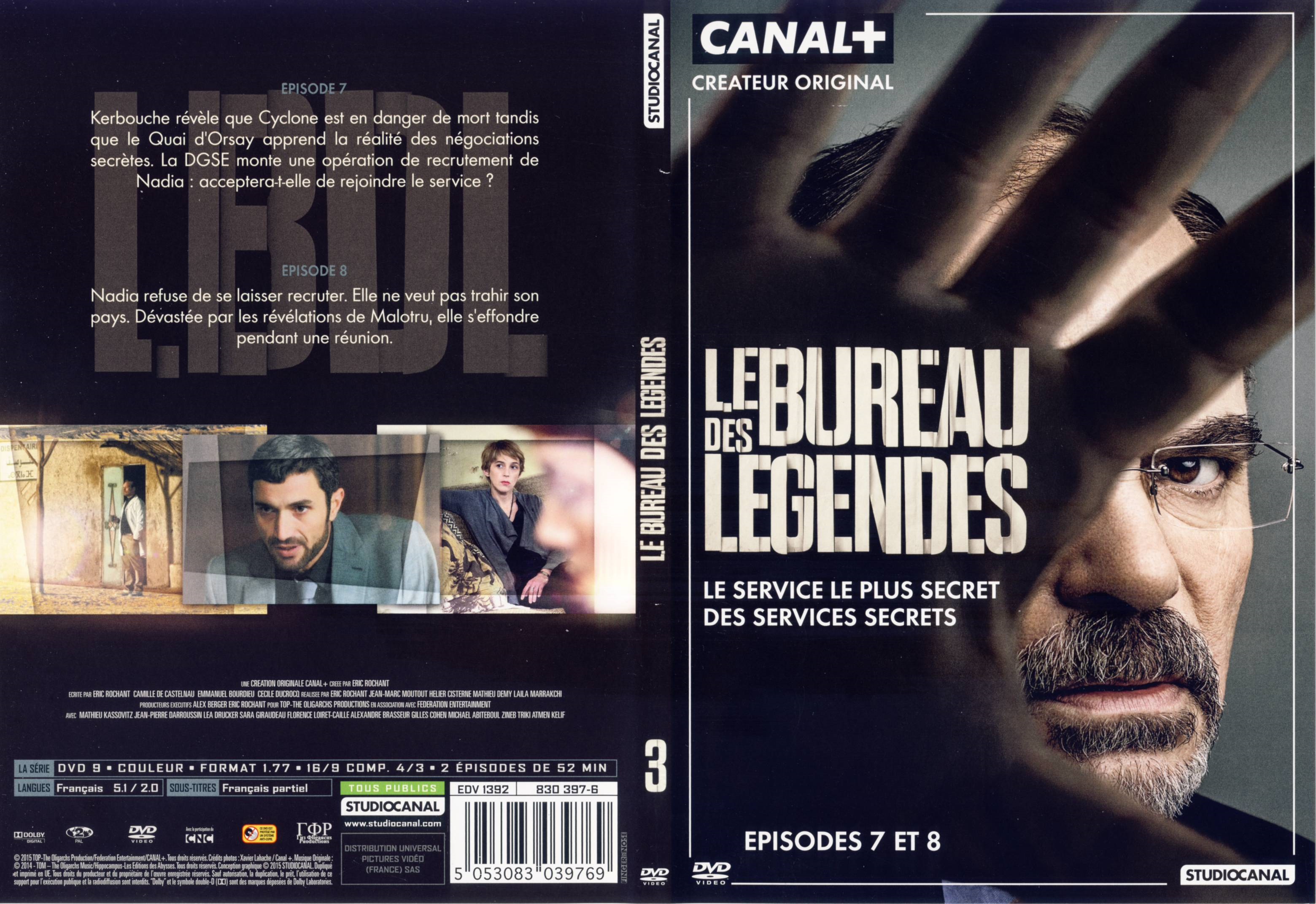 Jaquette DVD Le Bureau des Lgendes Saison 1 DVD 3
