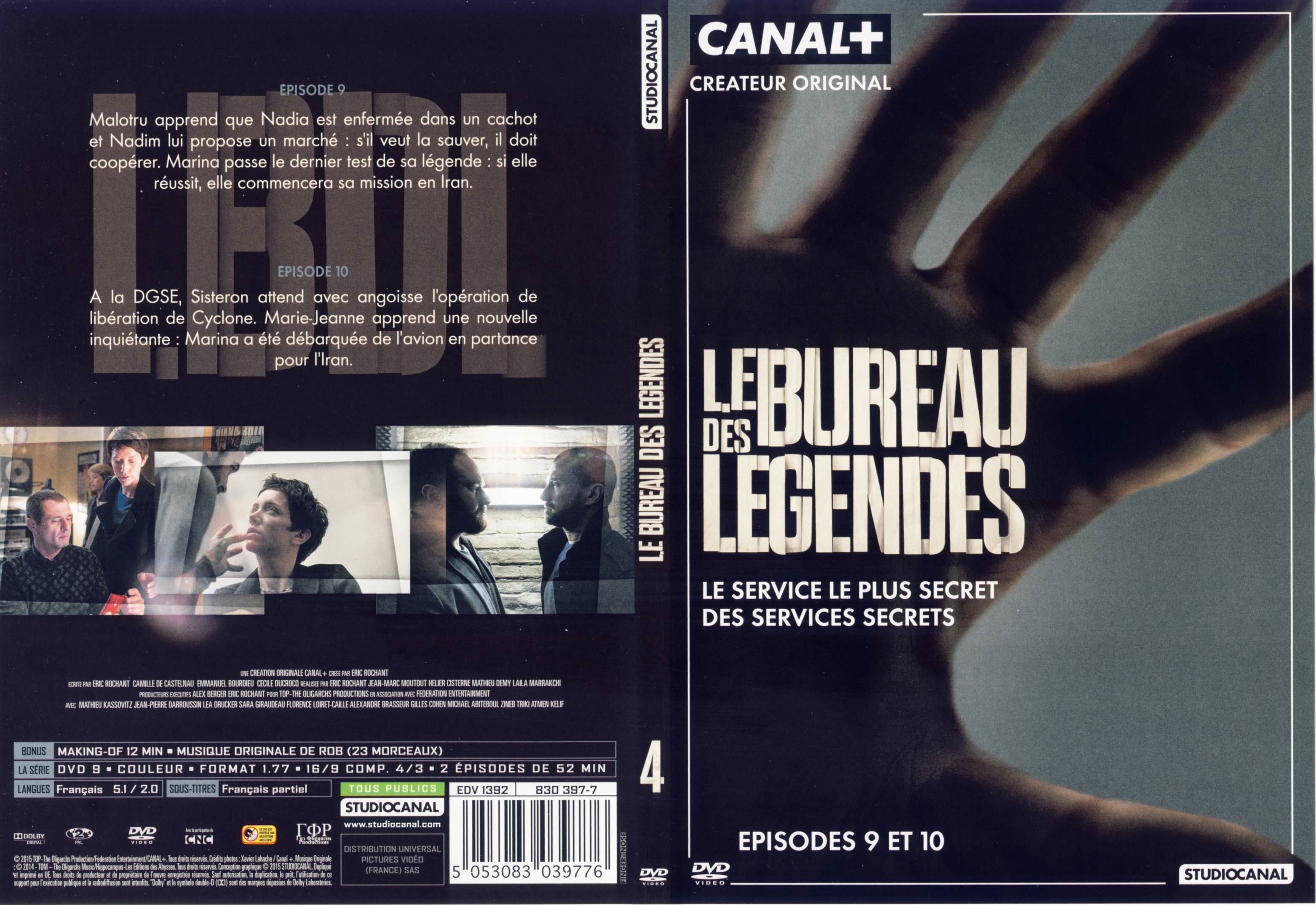Jaquette DVD Le Bureau des Lgendes Saison 1 DVD 4