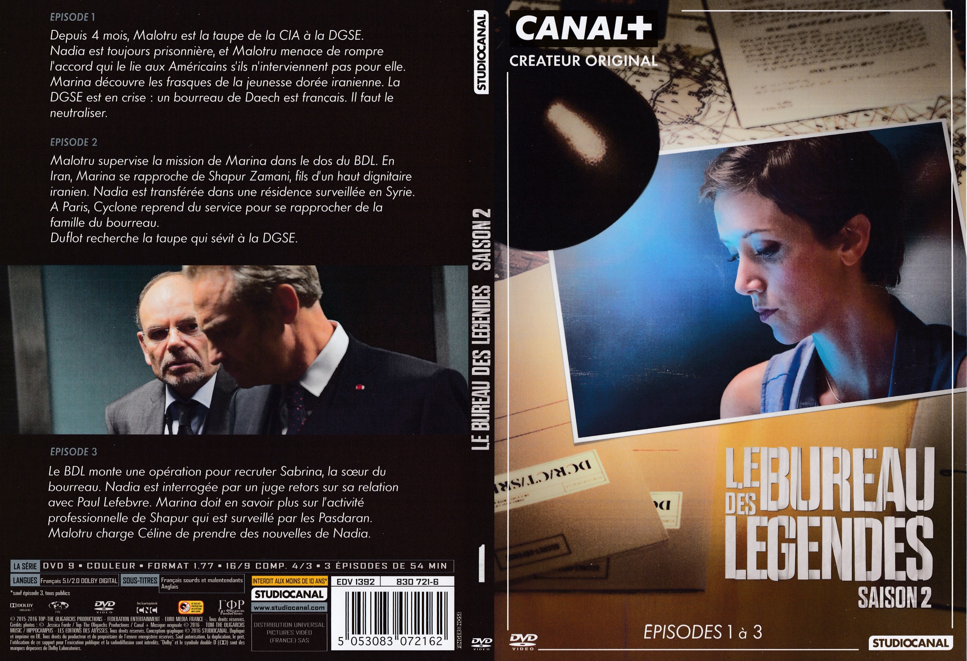 dak fluctueren Landgoed Jaquette DVD de Le Bureau des Légendes Saison 2 DVD 1 - Cinéma Passion