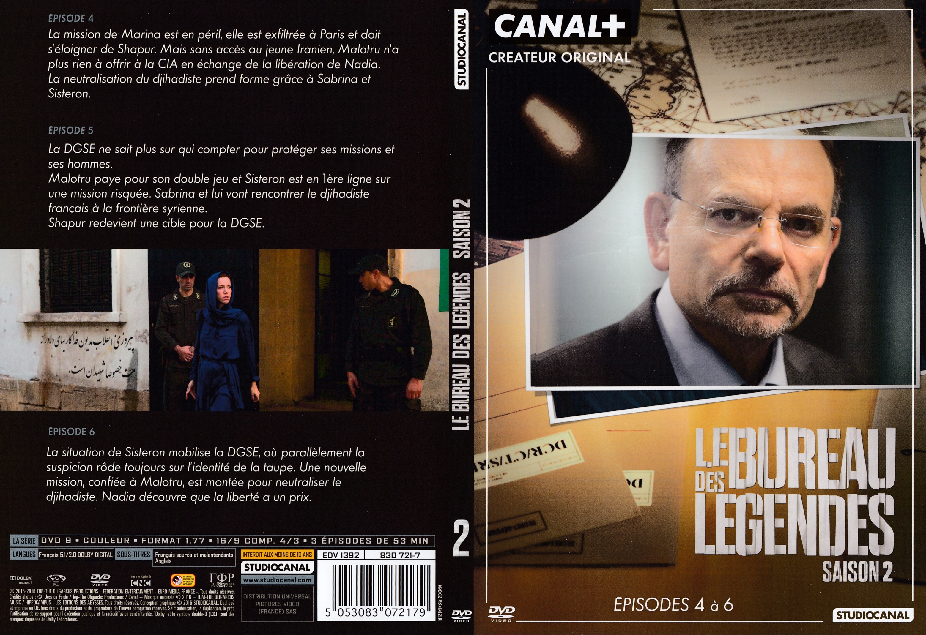 Jaquette DVD Le Bureau des Lgendes Saison 2 DVD 2