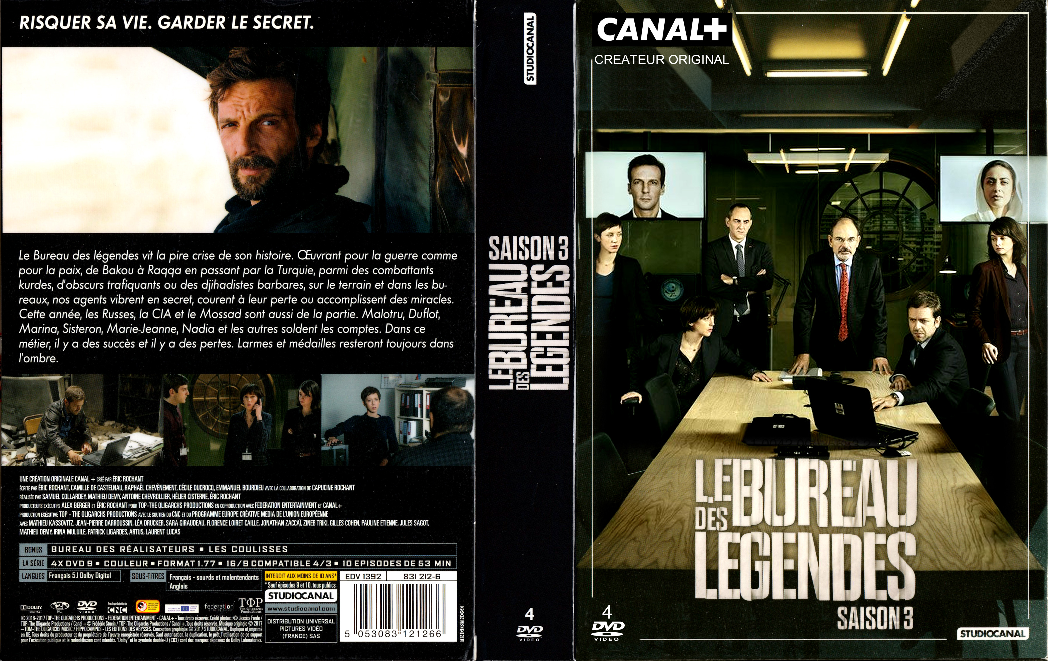 Jaquette DVD de Le Bureau des Légendes Saison 3 COFFRET - Cinéma Passion