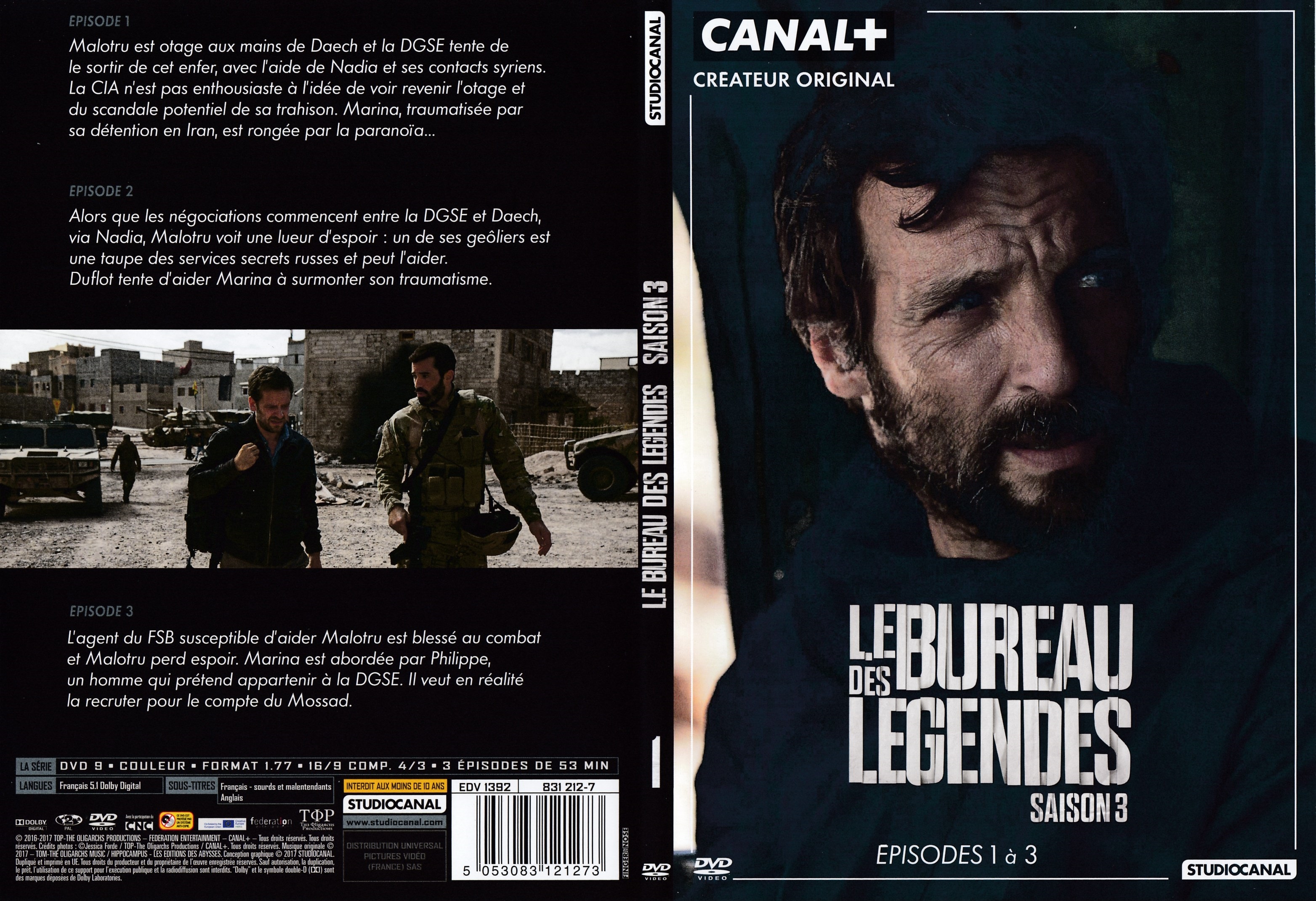 Jaquette DVD Le Bureau des Lgendes Saison 3 DVD 1