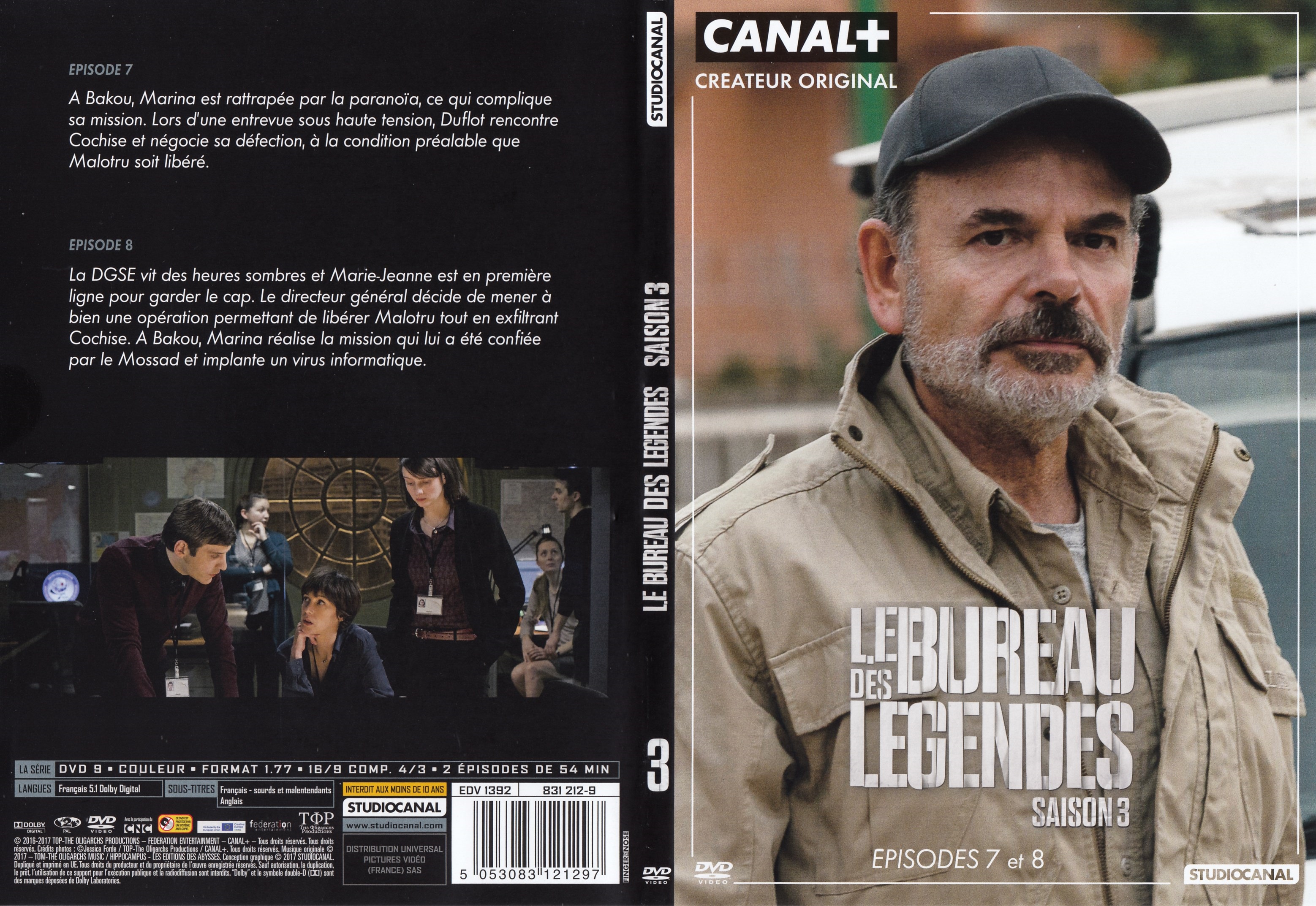 Jaquette DVD Le Bureau des Lgendes Saison 3 DVD 3
