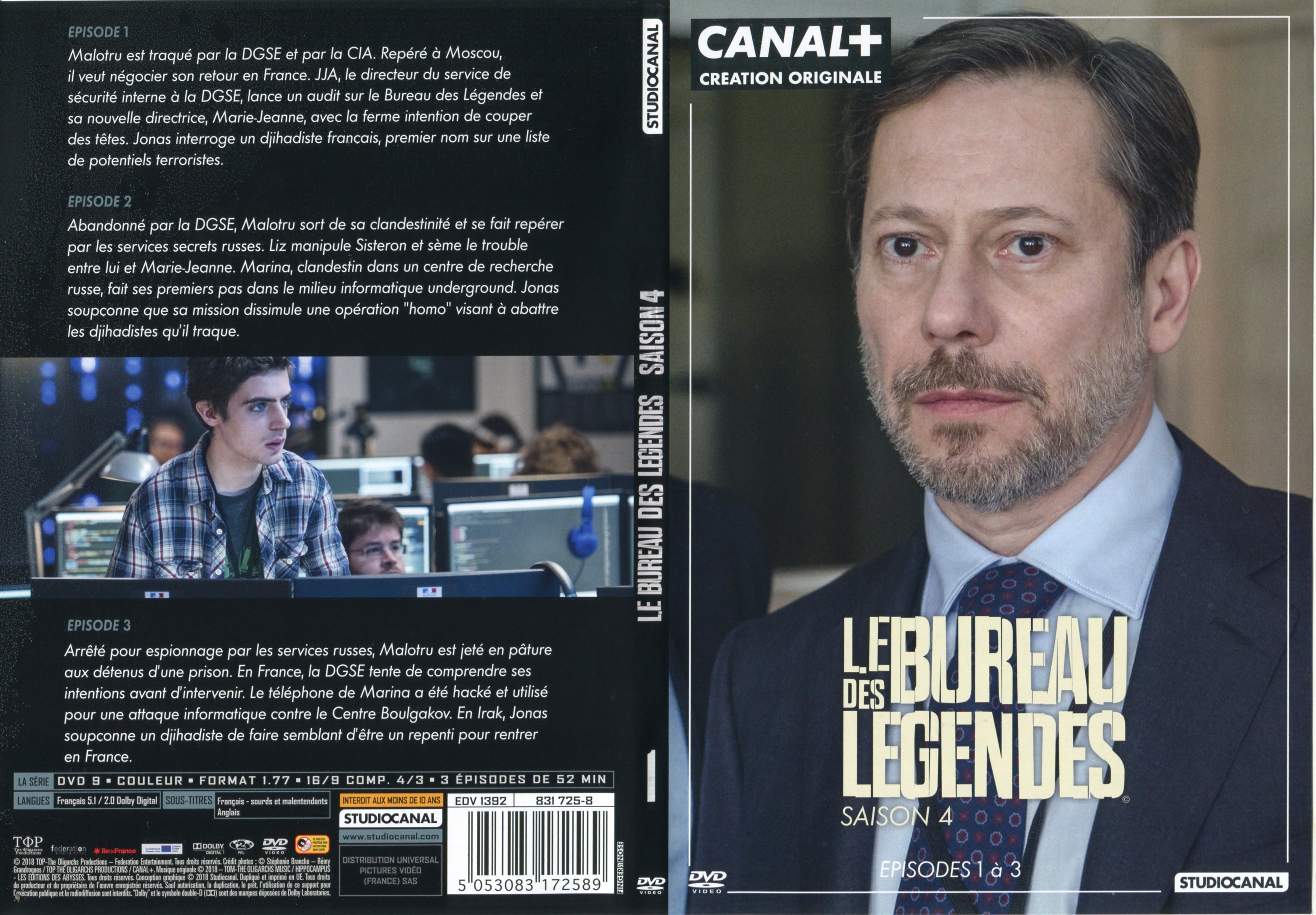 Jaquette DVD Le Bureau des Lgendes Saison 4 DVD 1