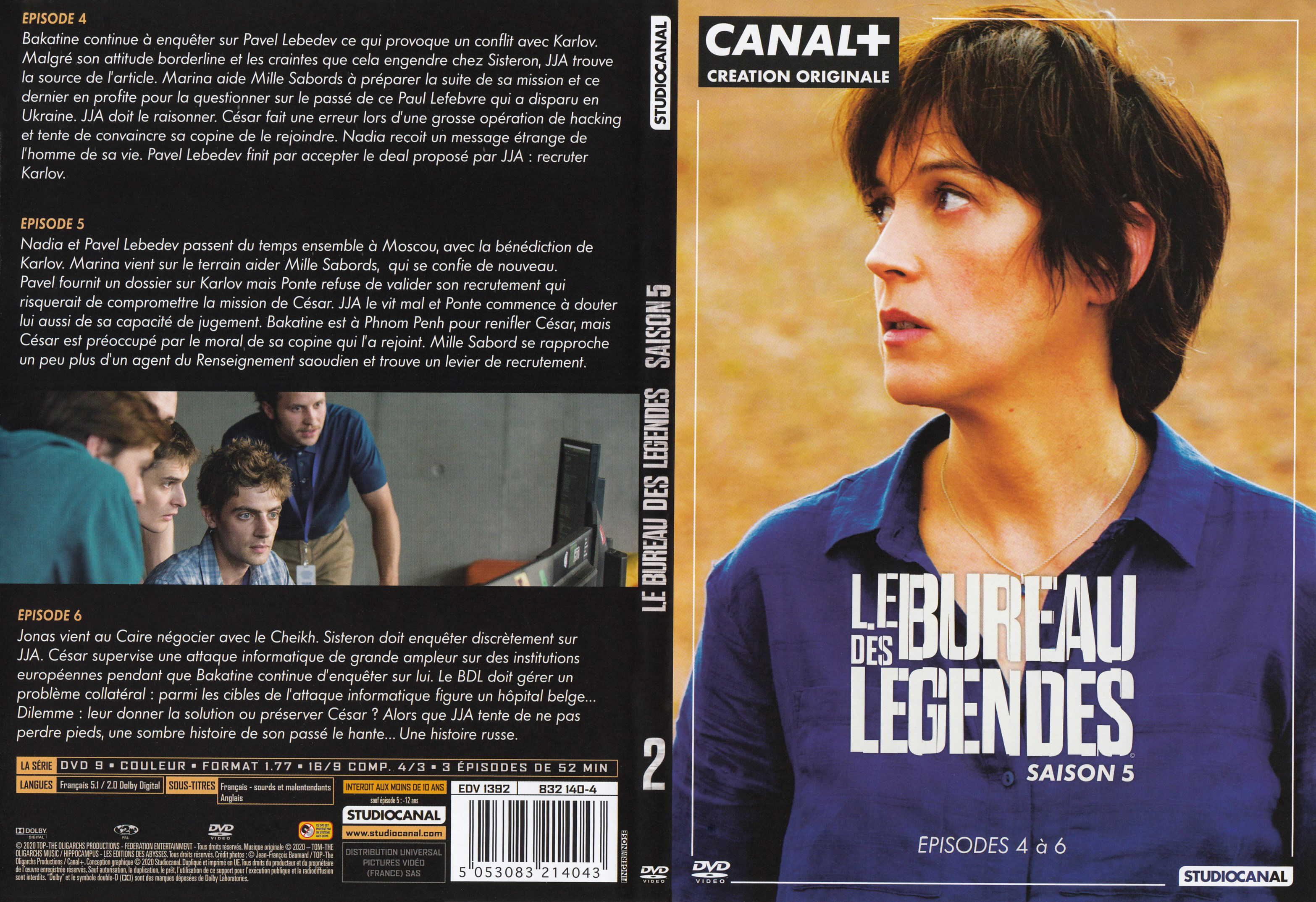 Jaquette DVD Le Bureau des lgendes Saison 5 DVD 2