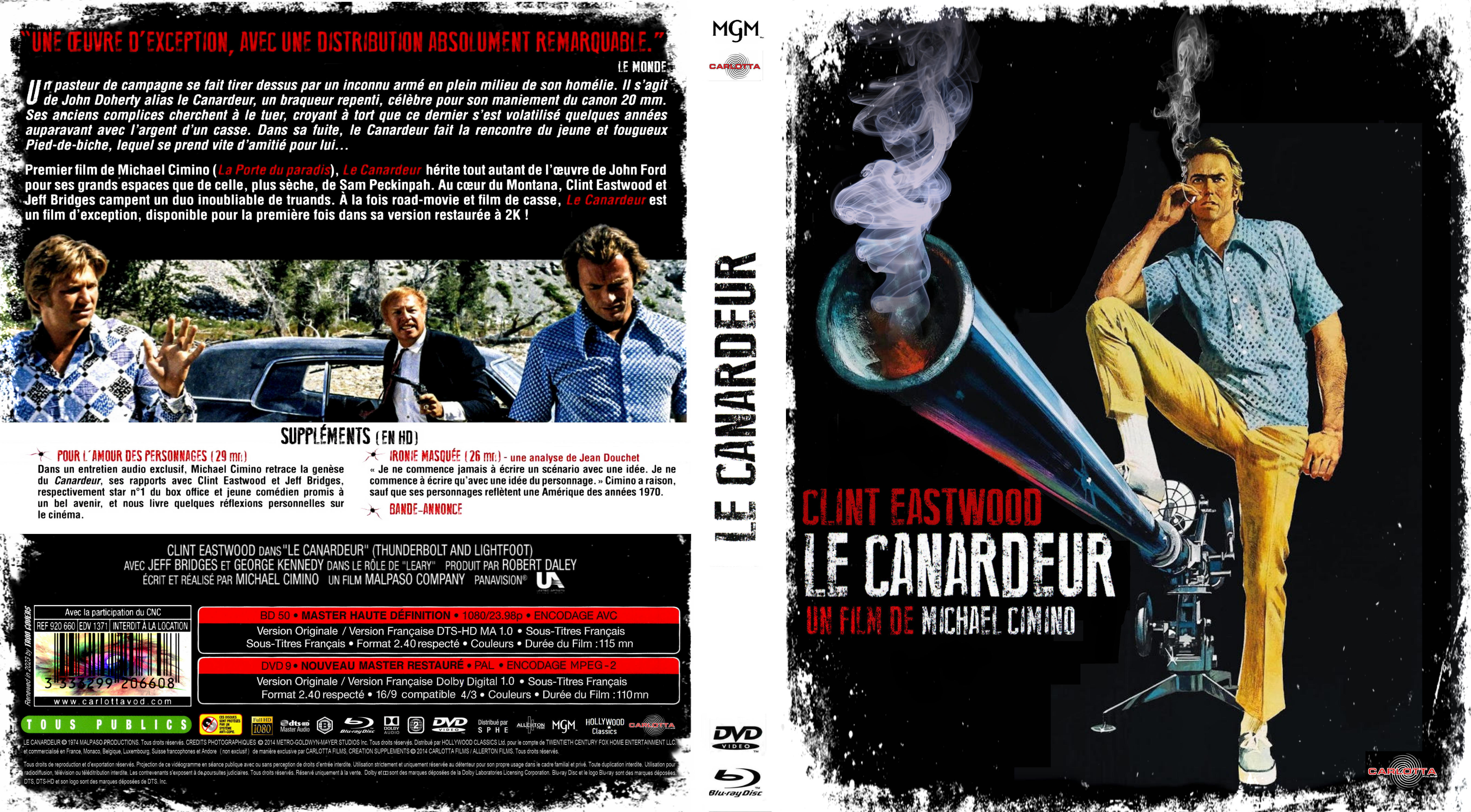 Jaquette DVD Le Canardeur custom (BLU-RAY)