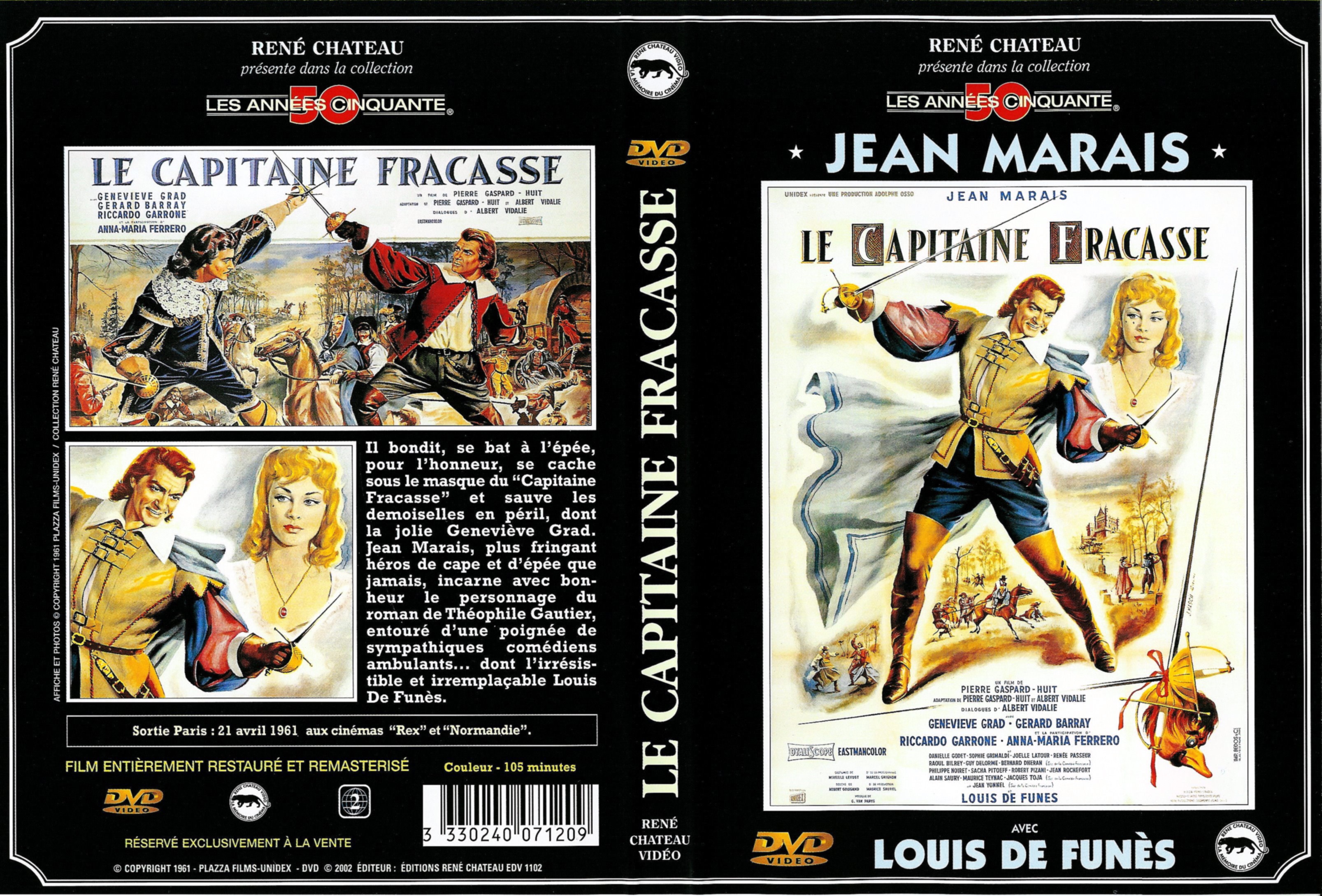 Jaquette DVD Le Capitaine Fracasse v2