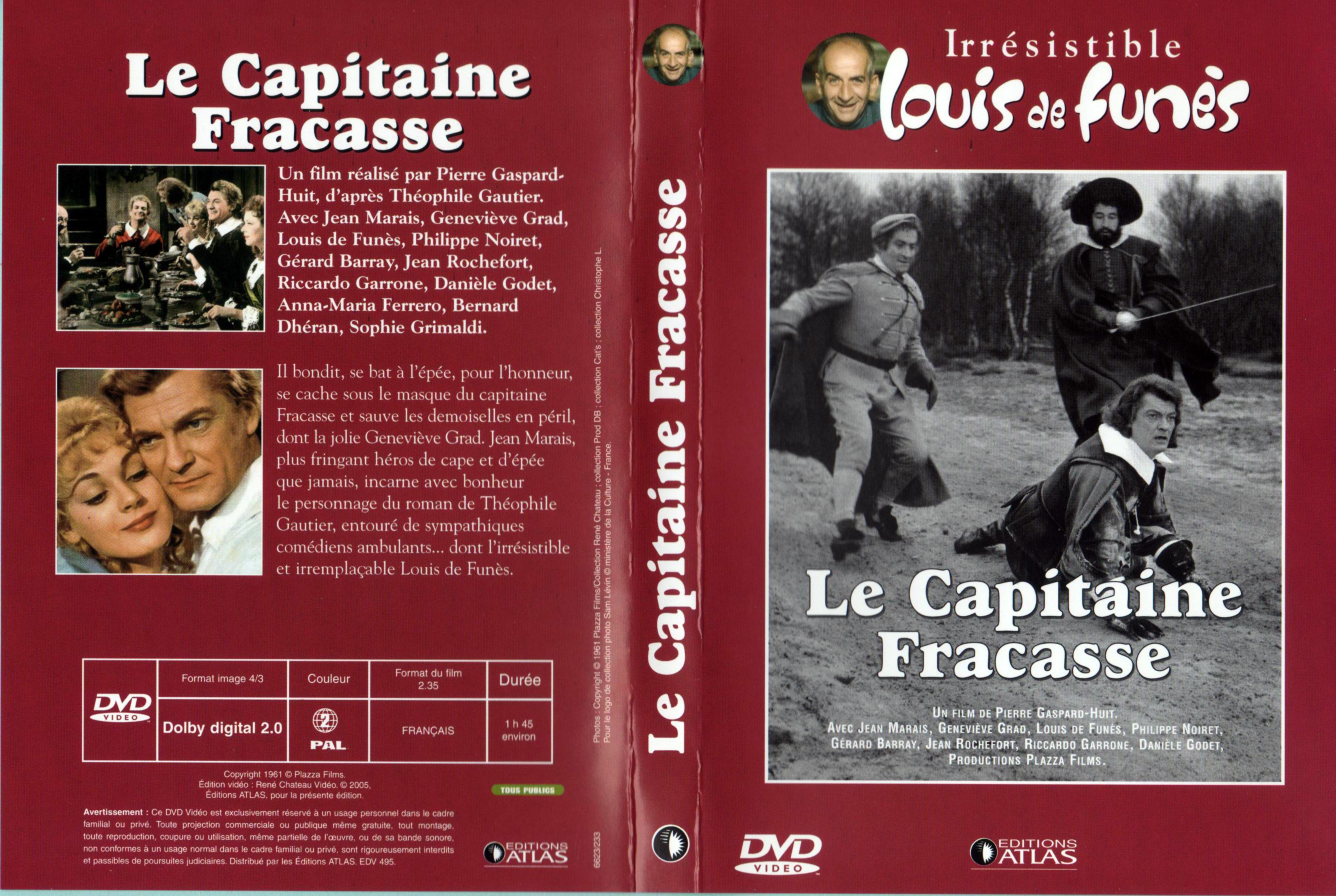 Jaquette DVD Le Capitaine Fracasse v3