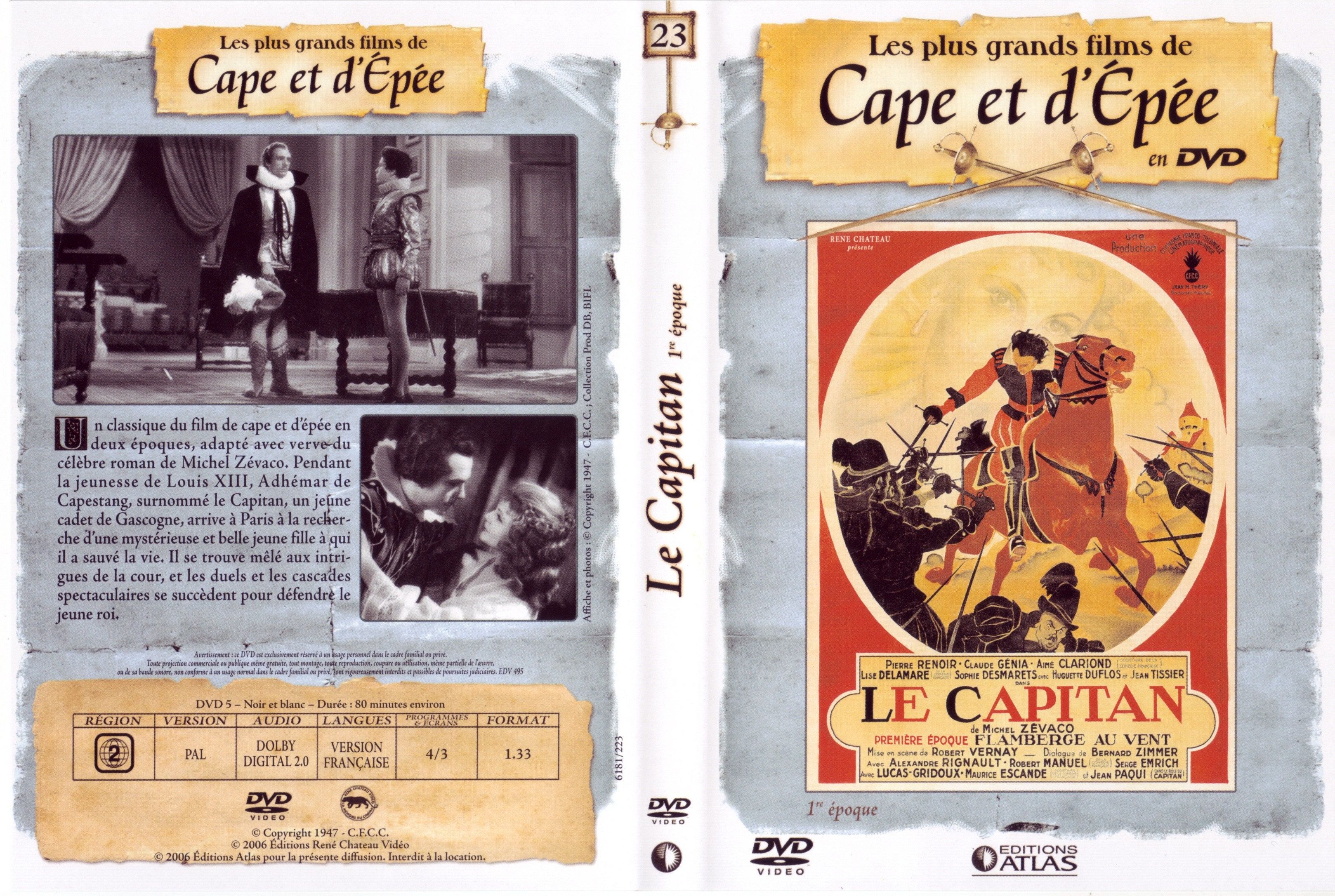 Jaquette DVD Le Capitan (1947) 1re poque