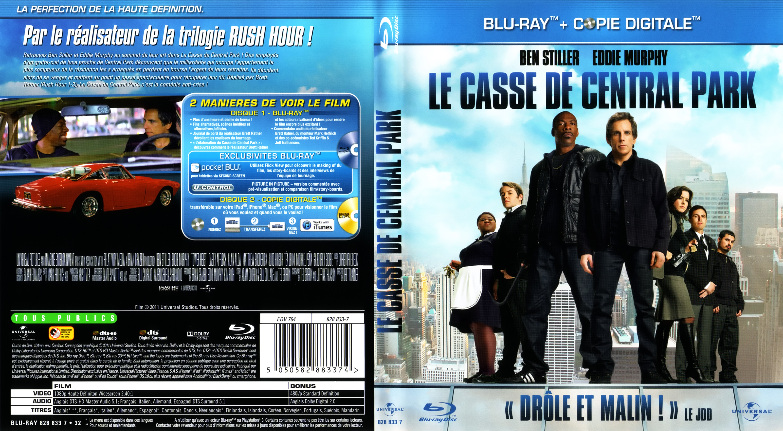 Jaquette DVD Le Casse De Central Park (BLU-RAY)