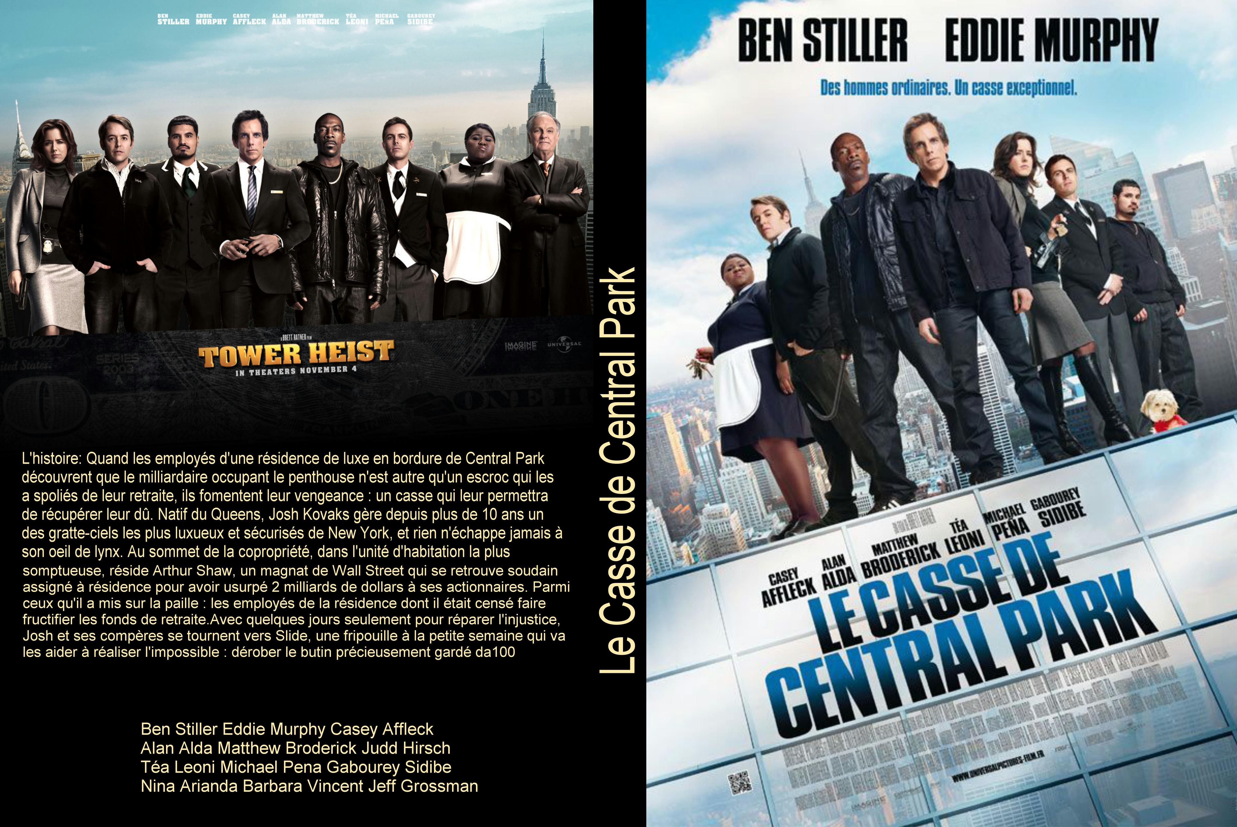 Jaquette DVD Le Casse de Central Park custom