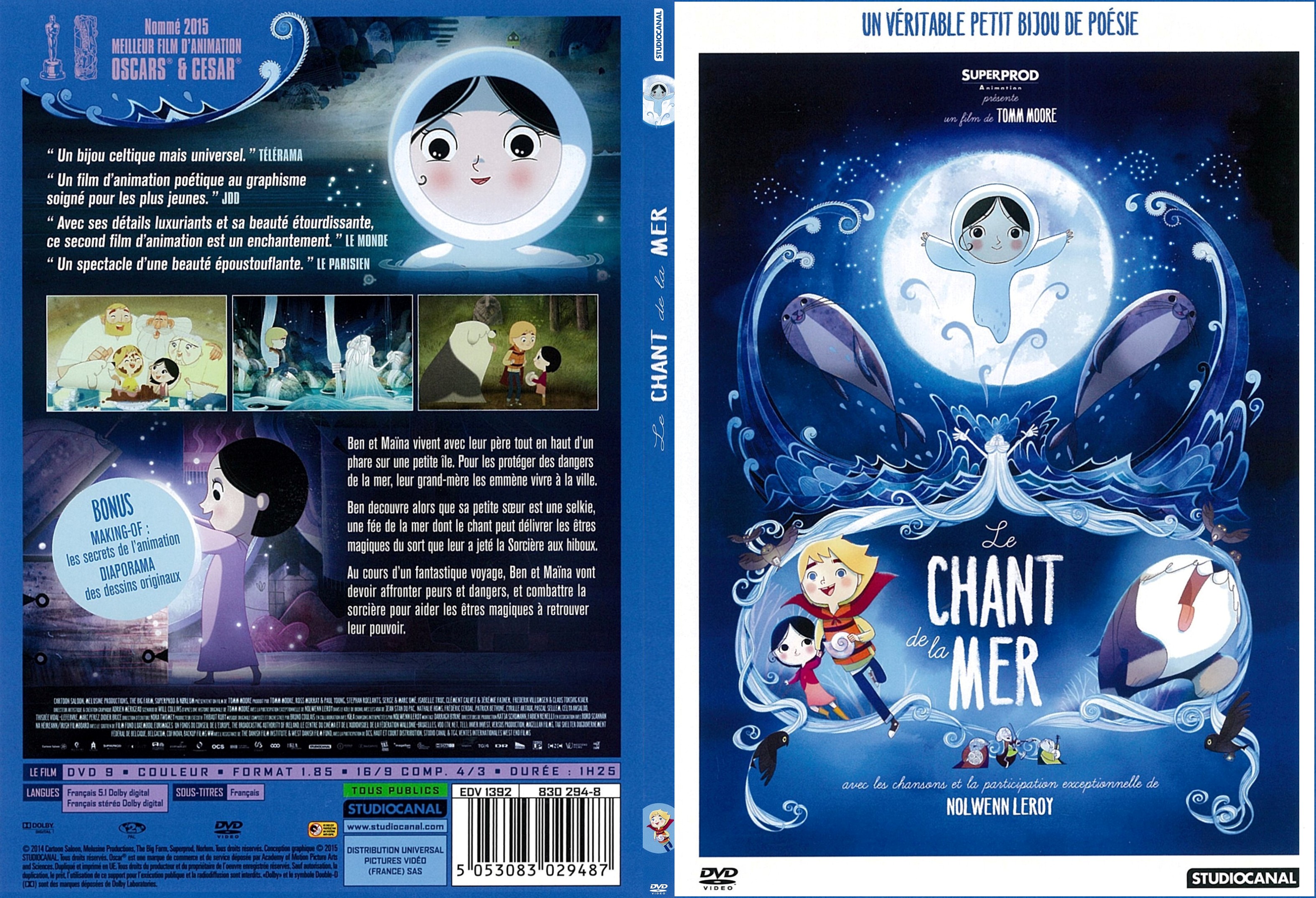 Jaquette DVD Le Chant de la Mer - SLIM