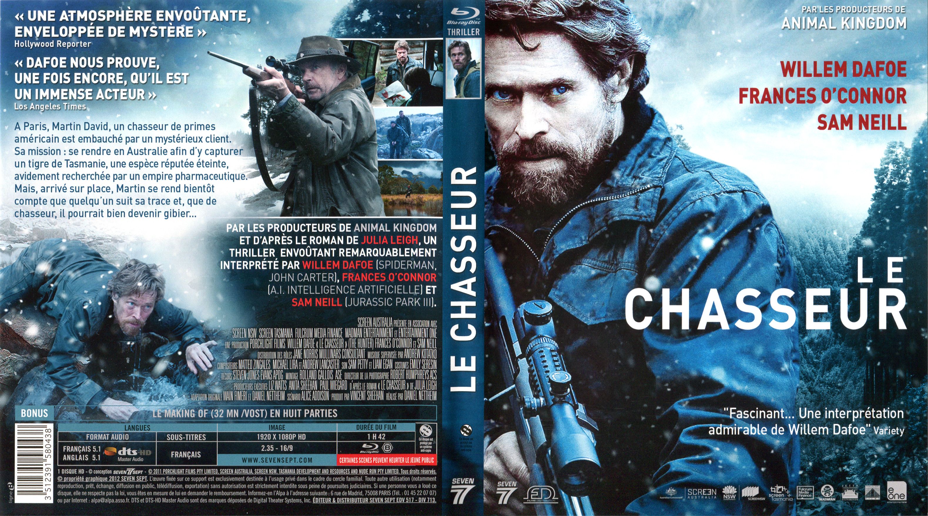 Jaquette DVD Le Chasseur (2012) (BLU-RAY)