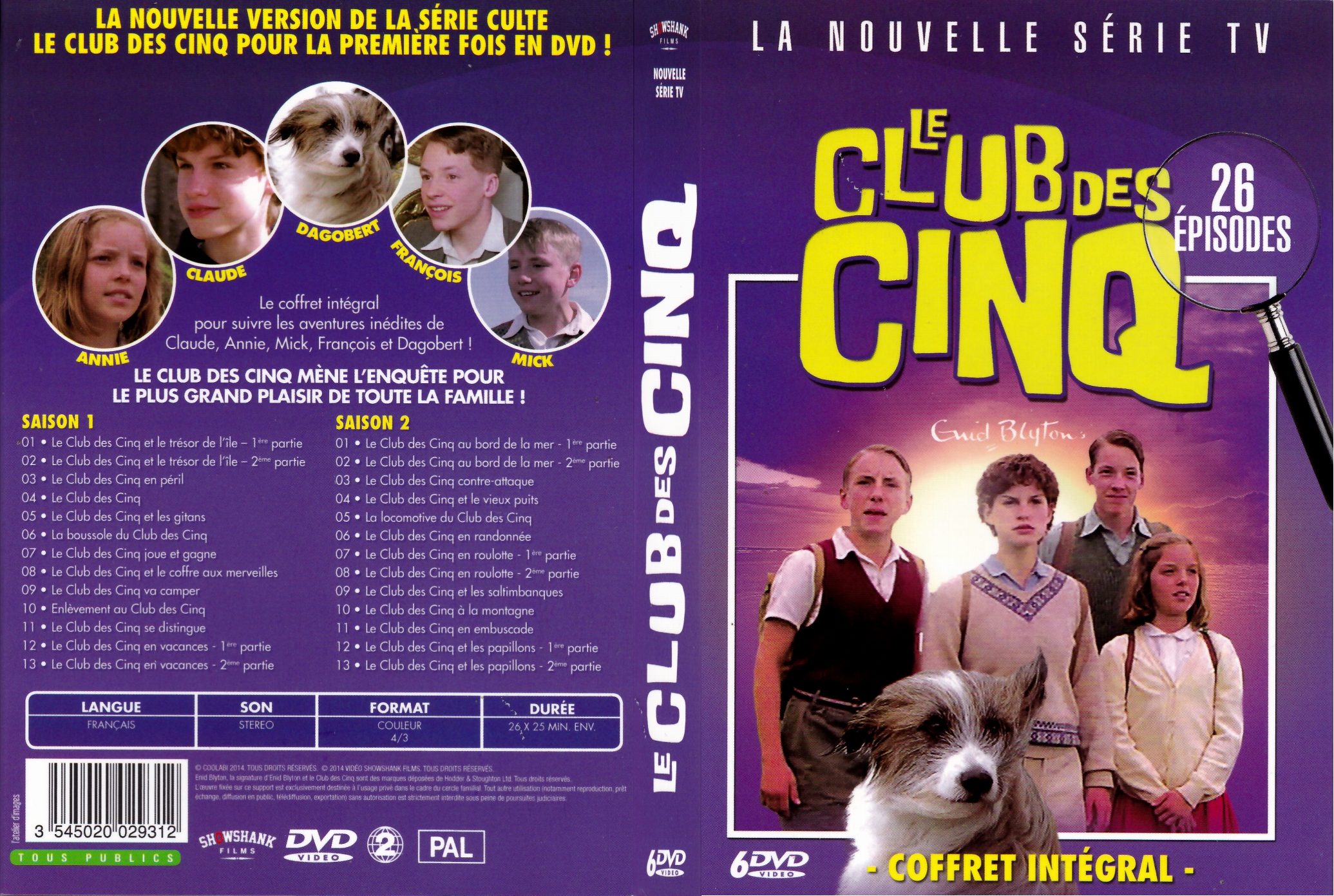 Jaquette DVD Le Club des Cinq