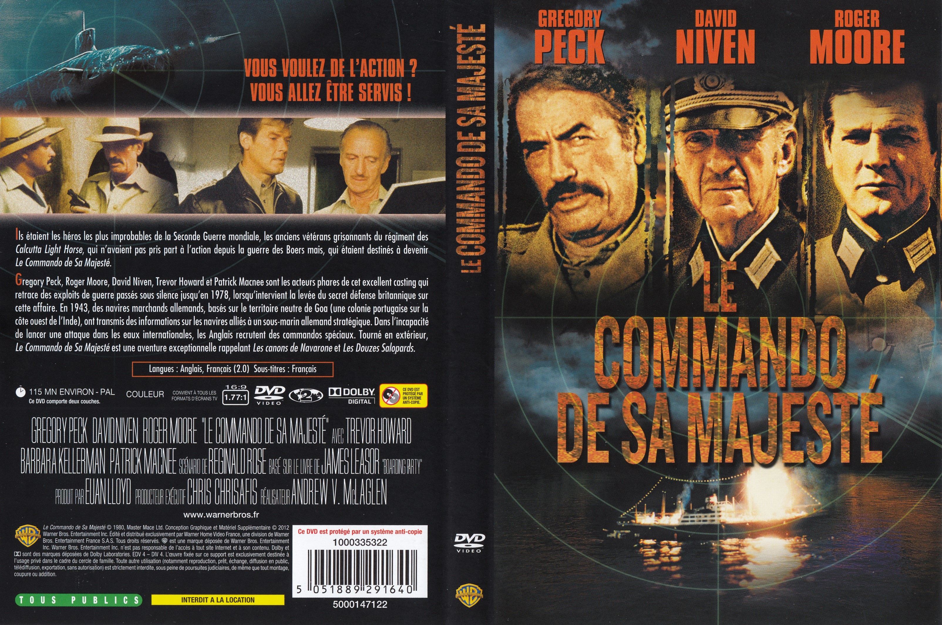 Jaquette DVD Le Commando de sa Majest