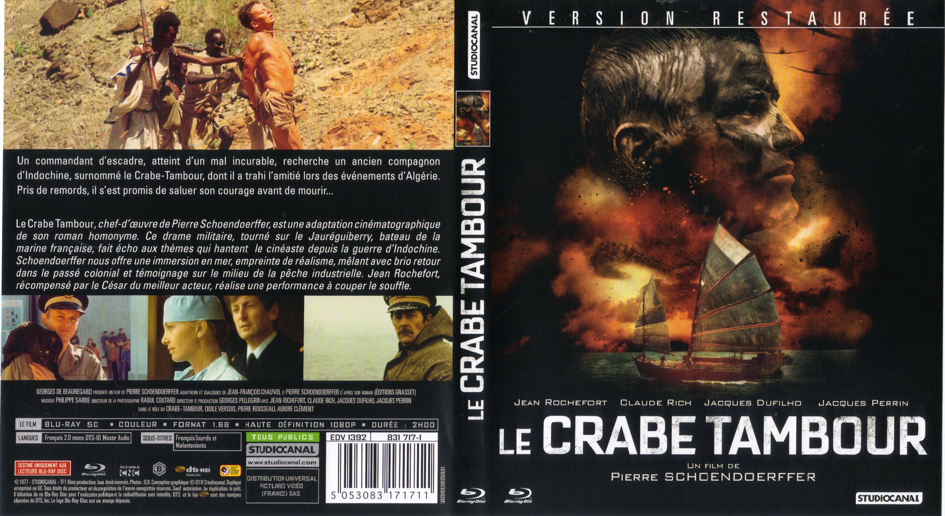 Jaquette DVD Le Crabe tambour (BLU-RAY)