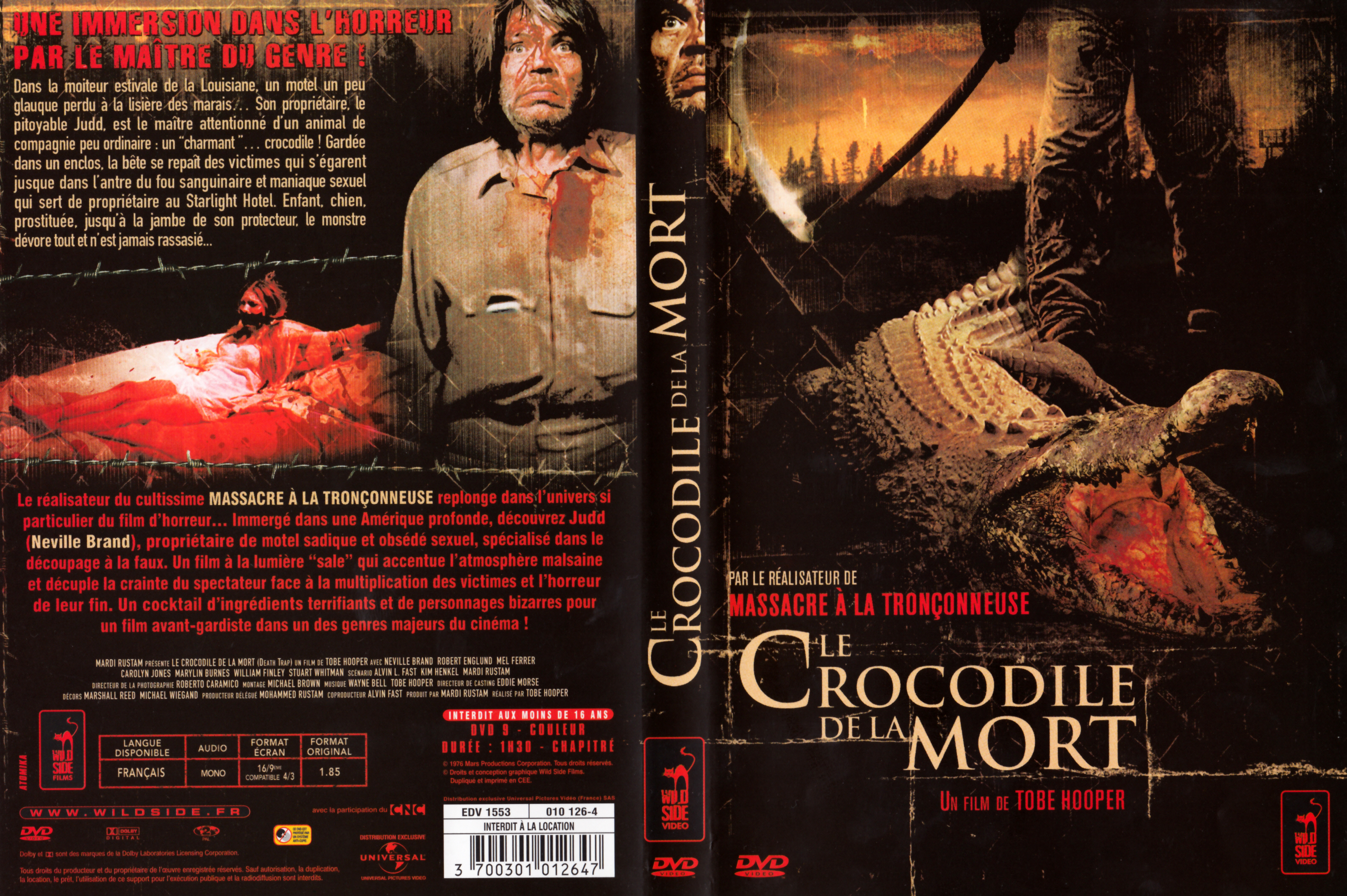 Jaquette DVD Le Crocodile de la mort v2