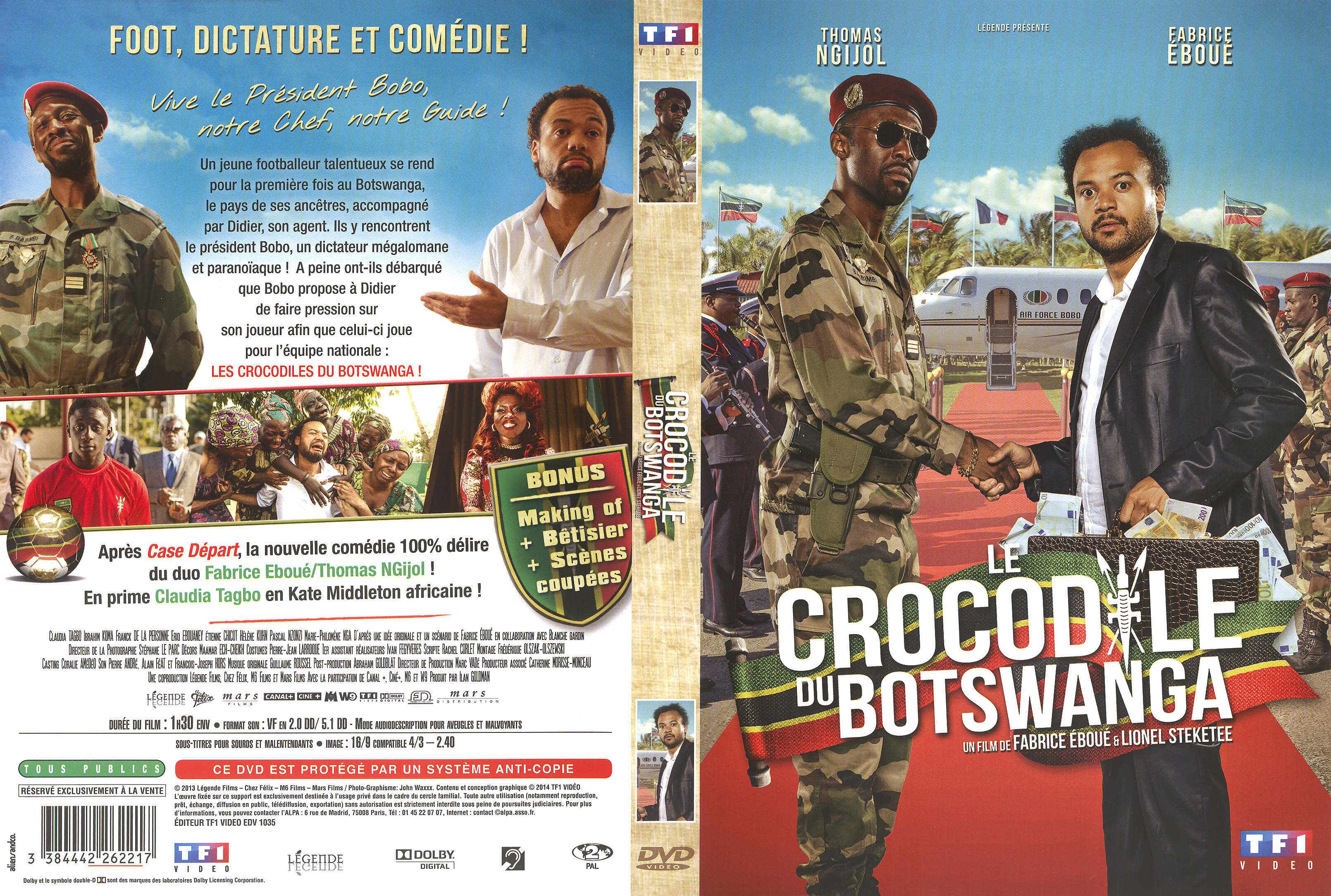 Jaquette DVD Le Crocodile du Botswanga