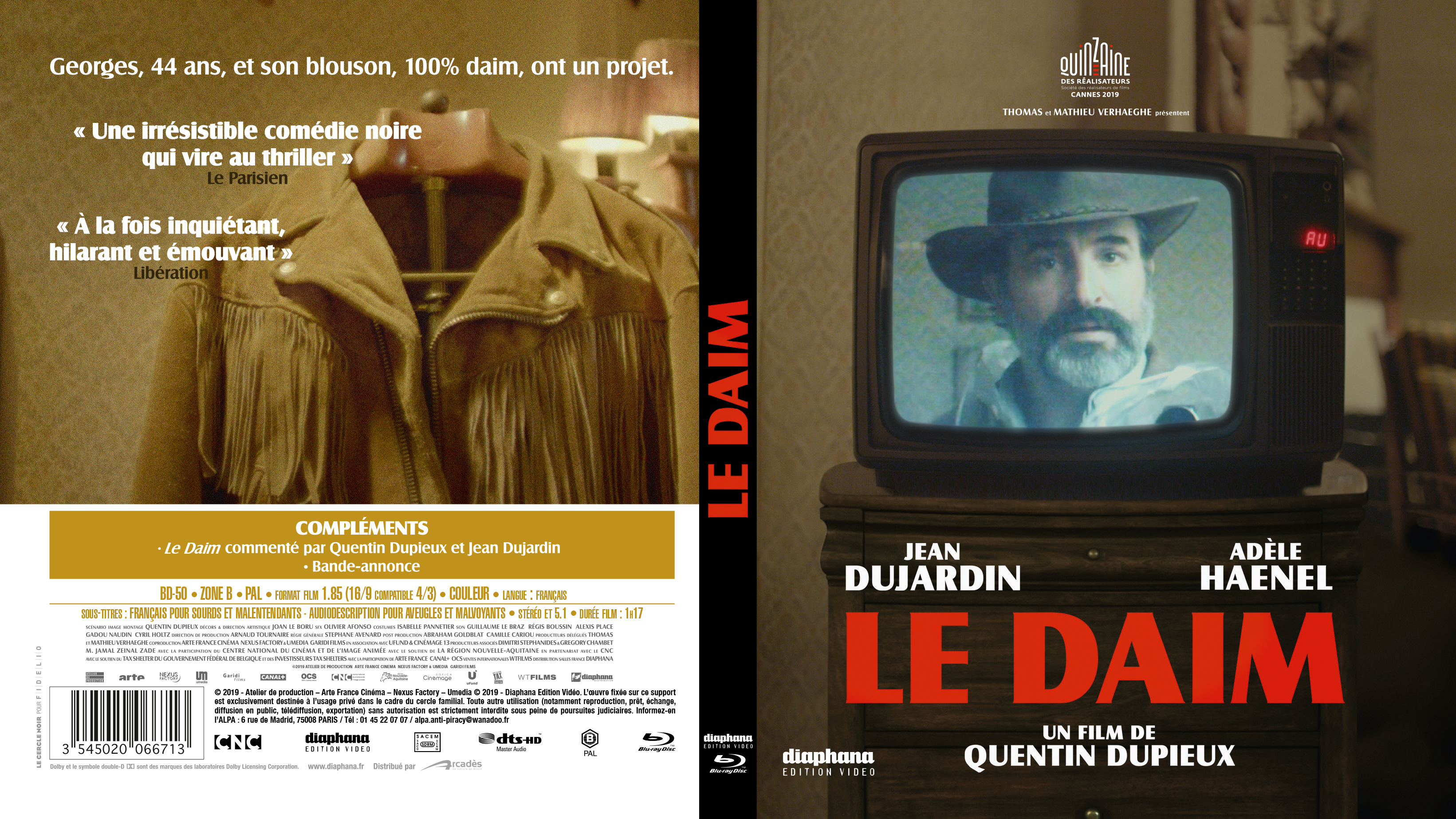 Jaquette DVD Le Daim (BLU-RAY)