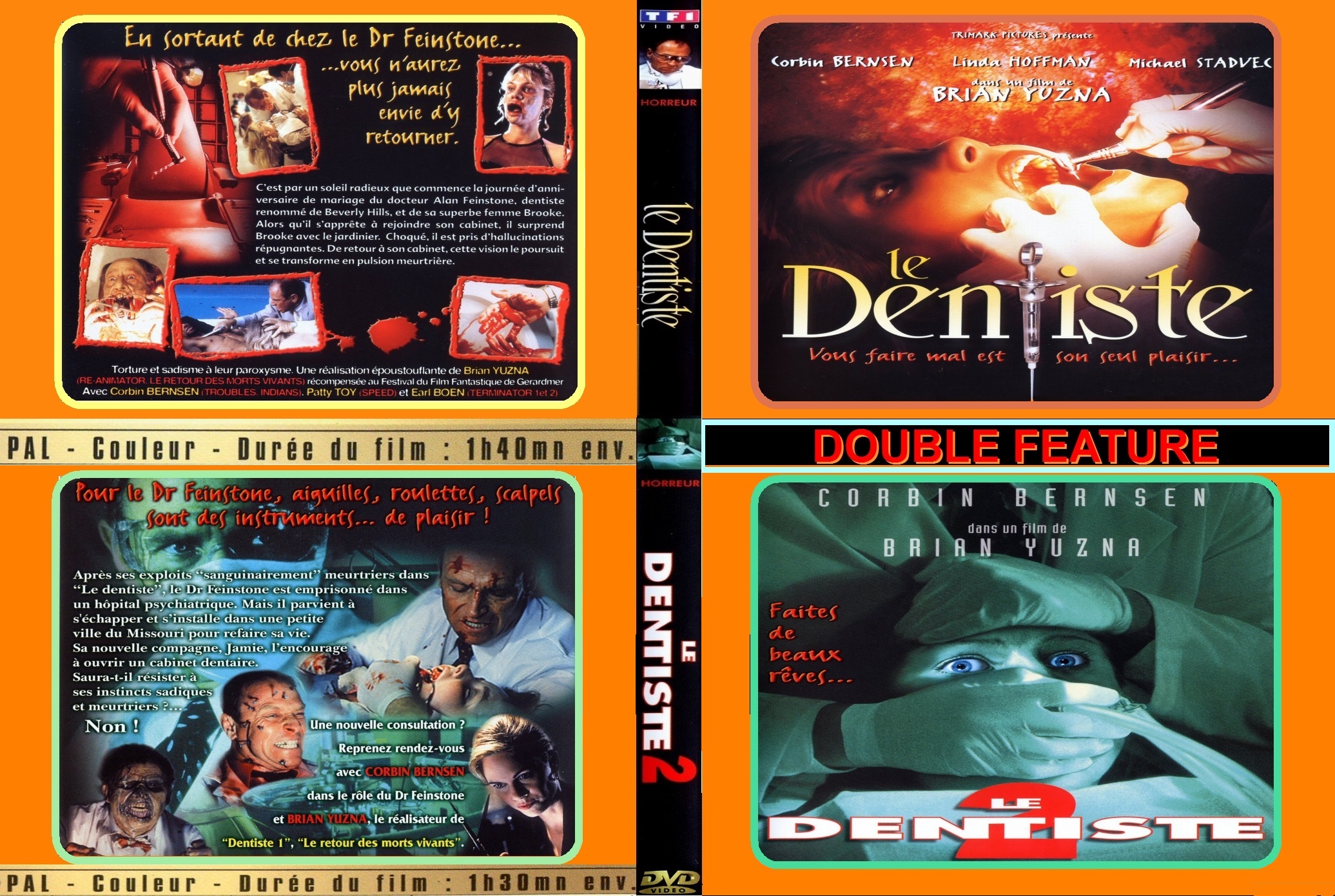 Jaquette DVD Le Dentiste 1 et 2 custom
