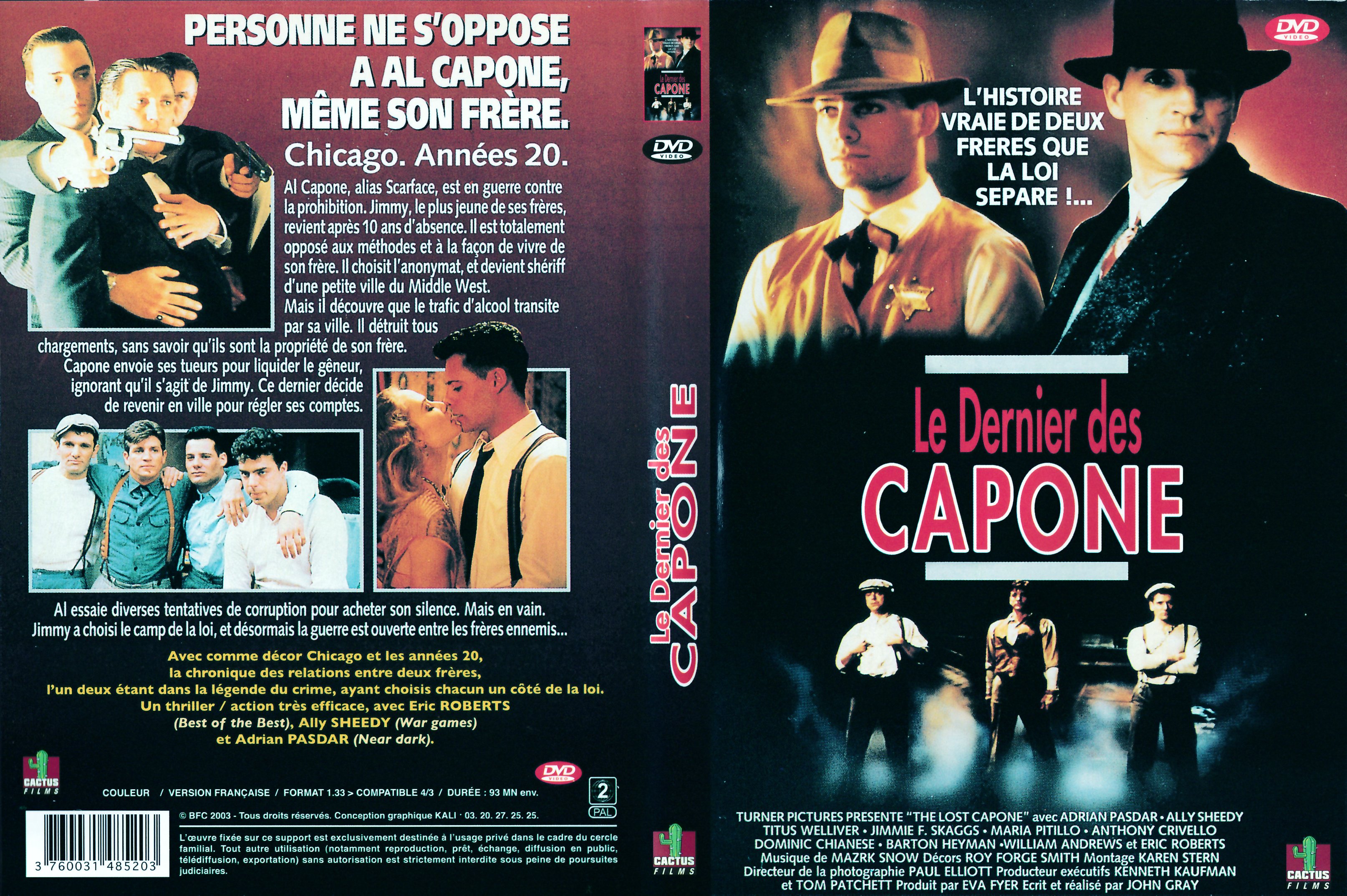 Jaquette DVD Le Dernier des Capone v2