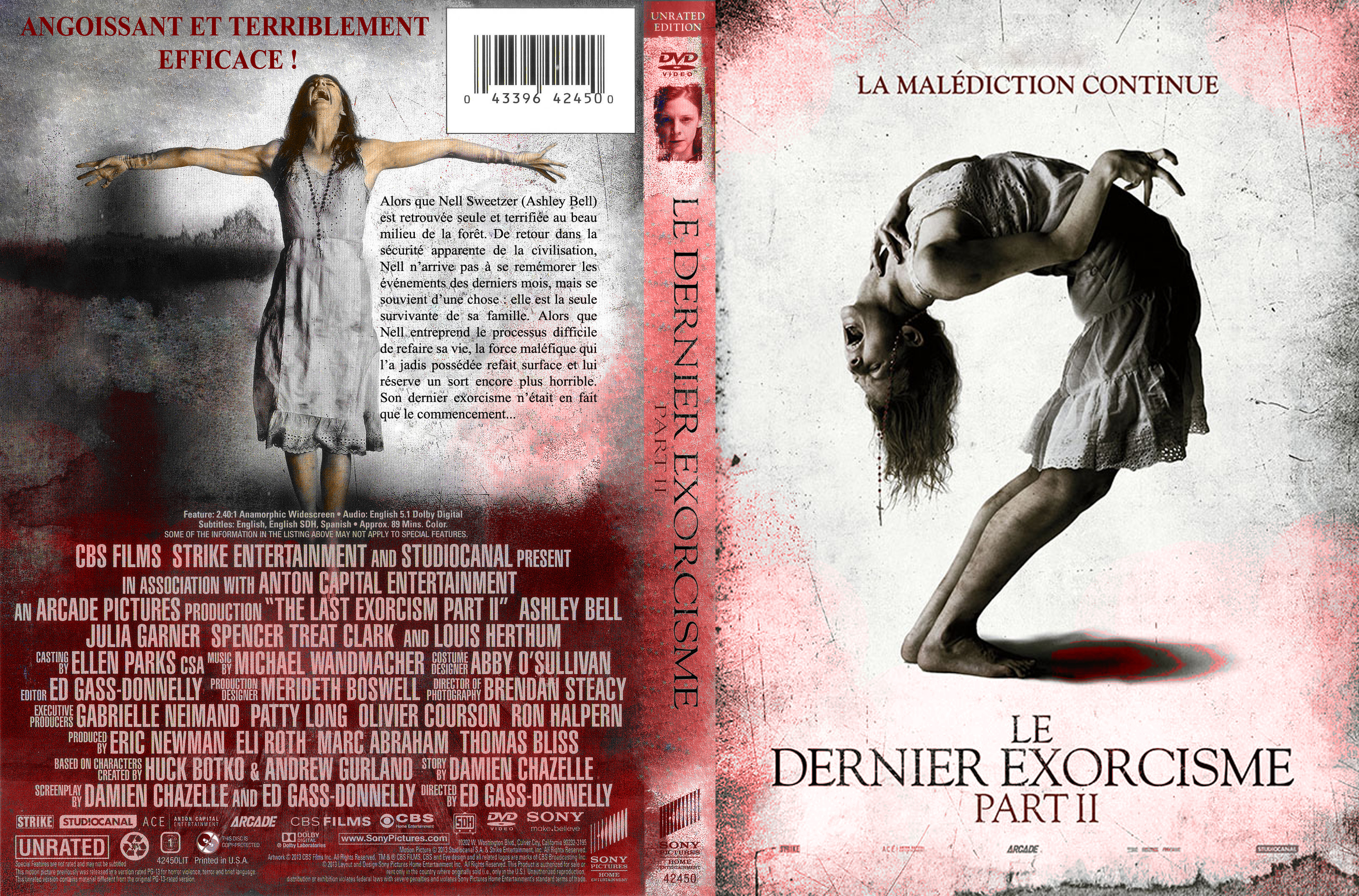 Jaquette DVD Le Dernier exorcisme : Part II custom