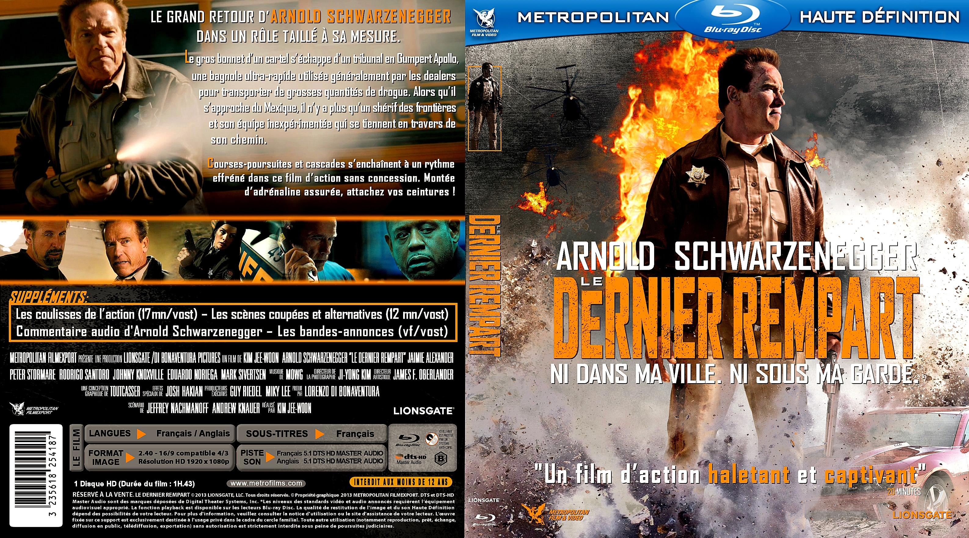 Jaquette DVD Le Dernier rempart custom (BLU-RAY)