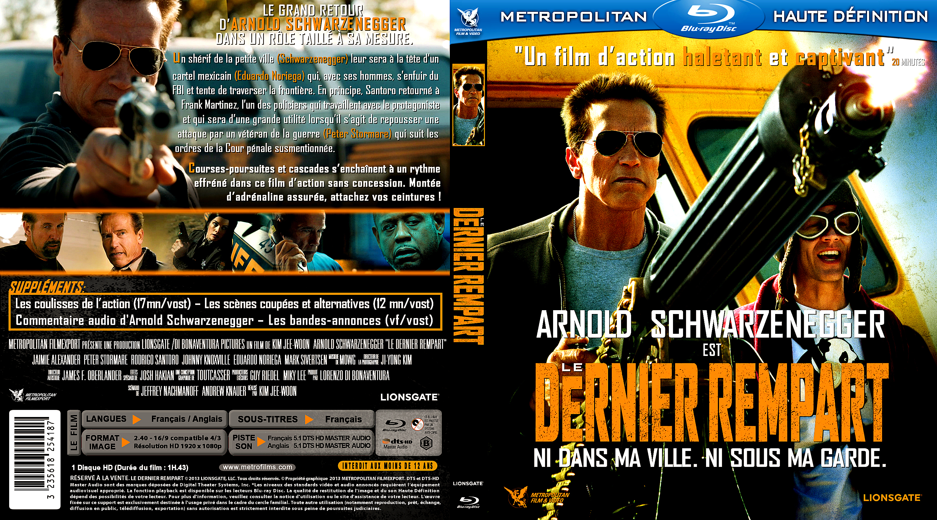 Jaquette DVD Le Dernier rempart custom (BLU-RAY) v2