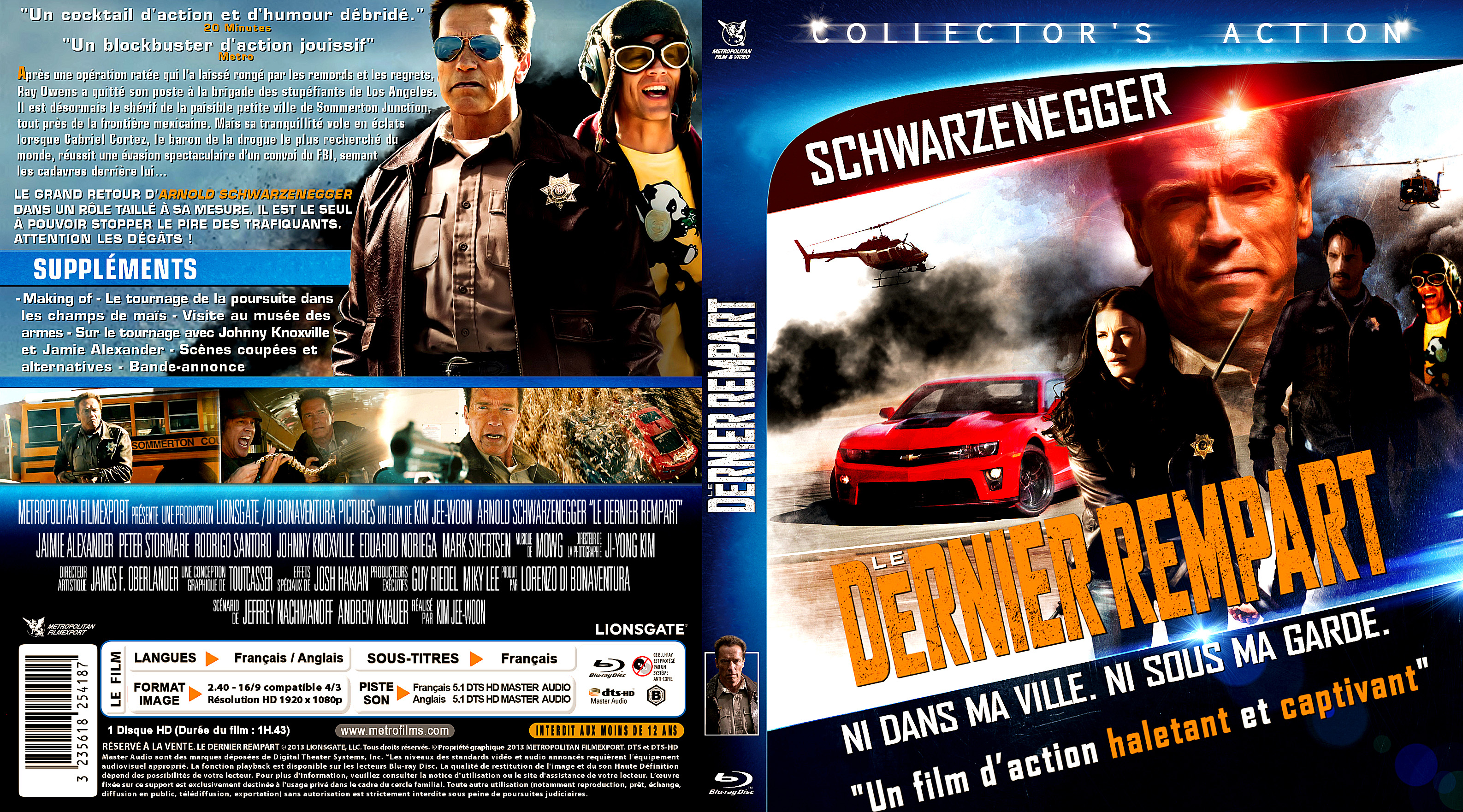 Jaquette DVD Le Dernier rempart custom (BLU-RAY) v3