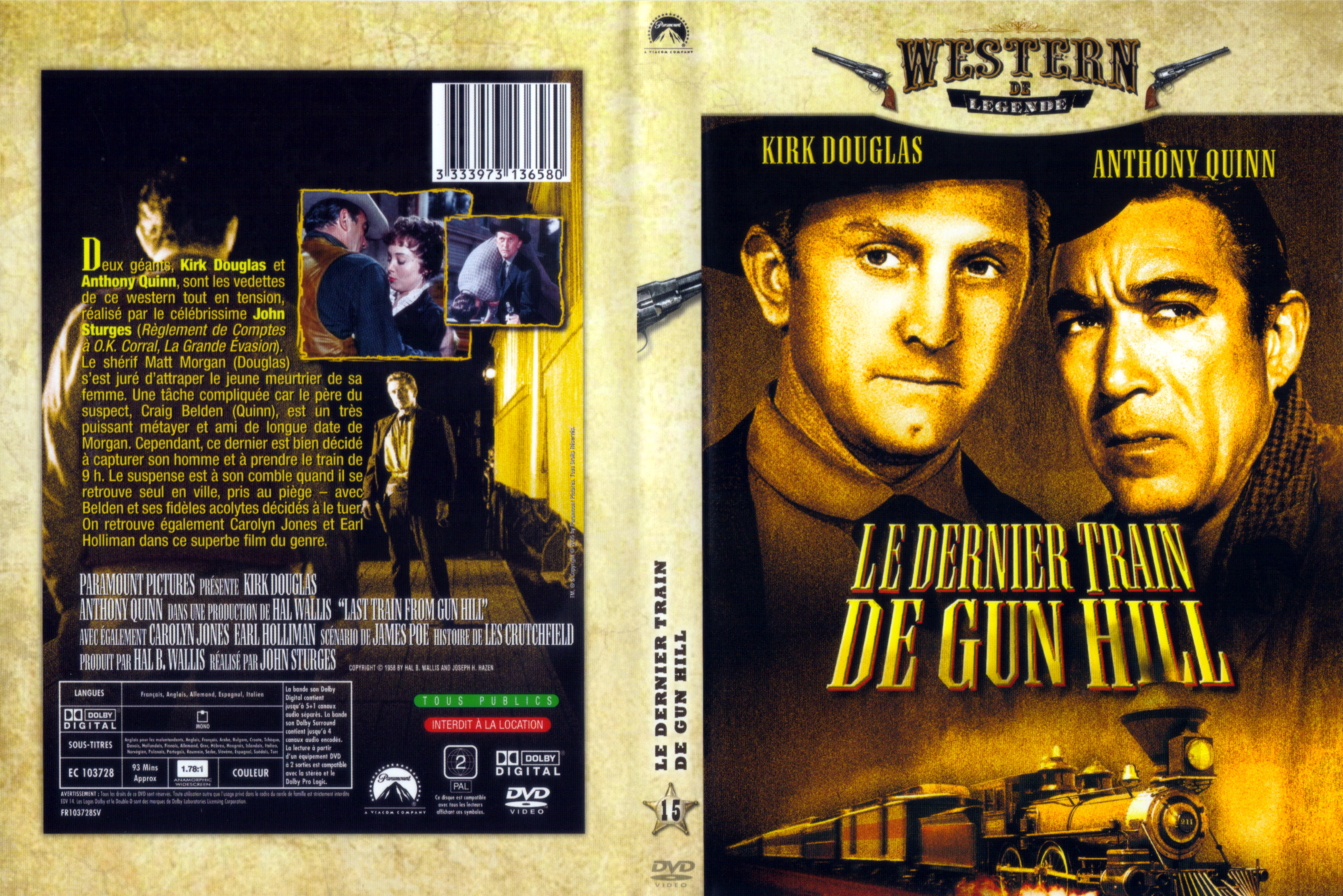 Jaquette DVD Le Dernier train de Gun Hill v3