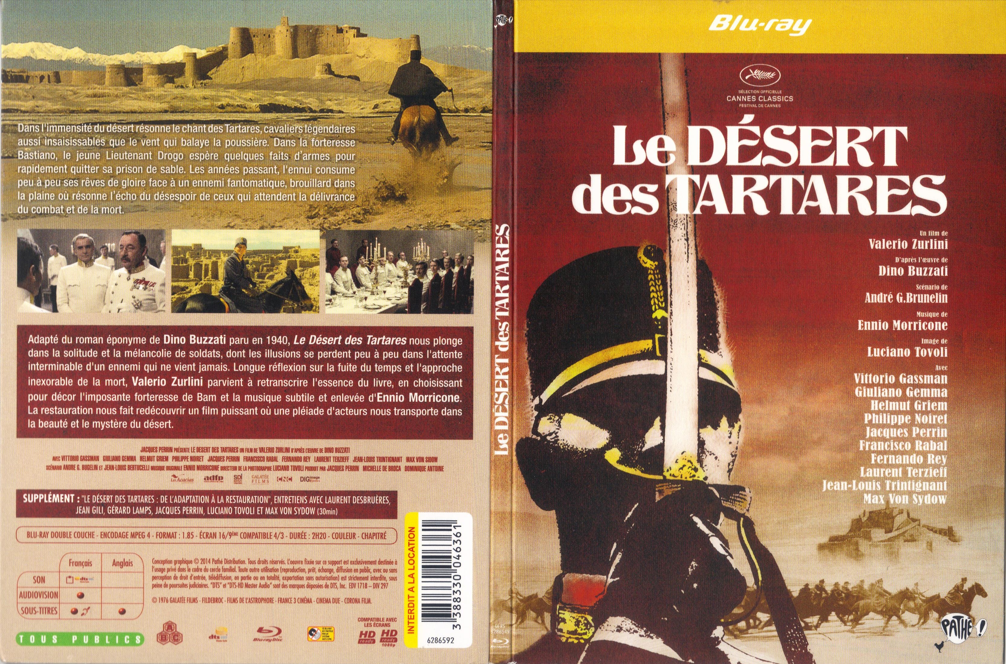 Jaquette DVD Le Dsert des Tartares (BLU-RAY)
