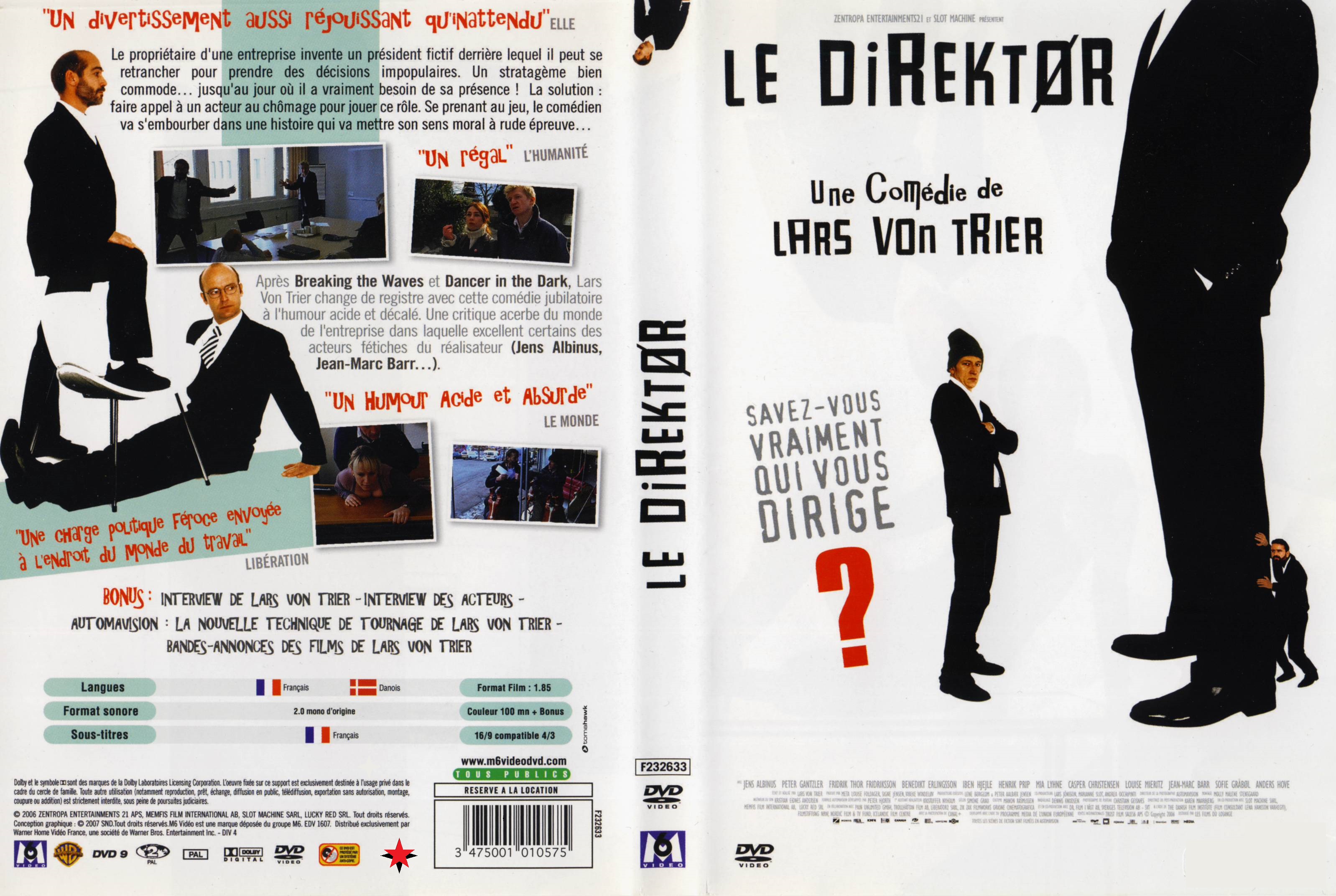 Jaquette DVD Le Direktor