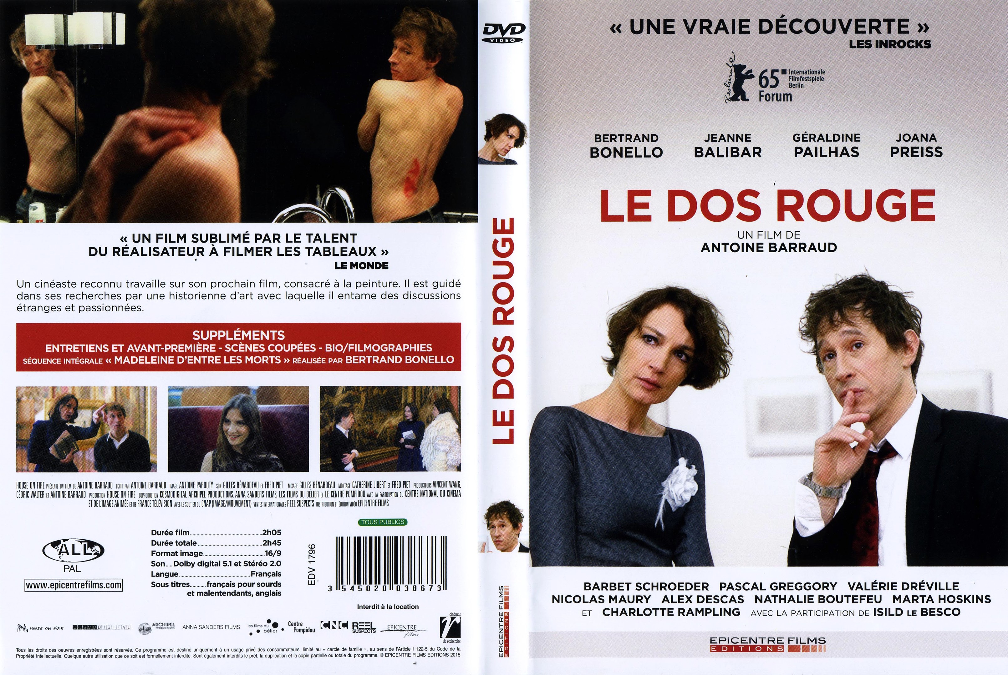 Jaquette DVD Le Dos Rouge