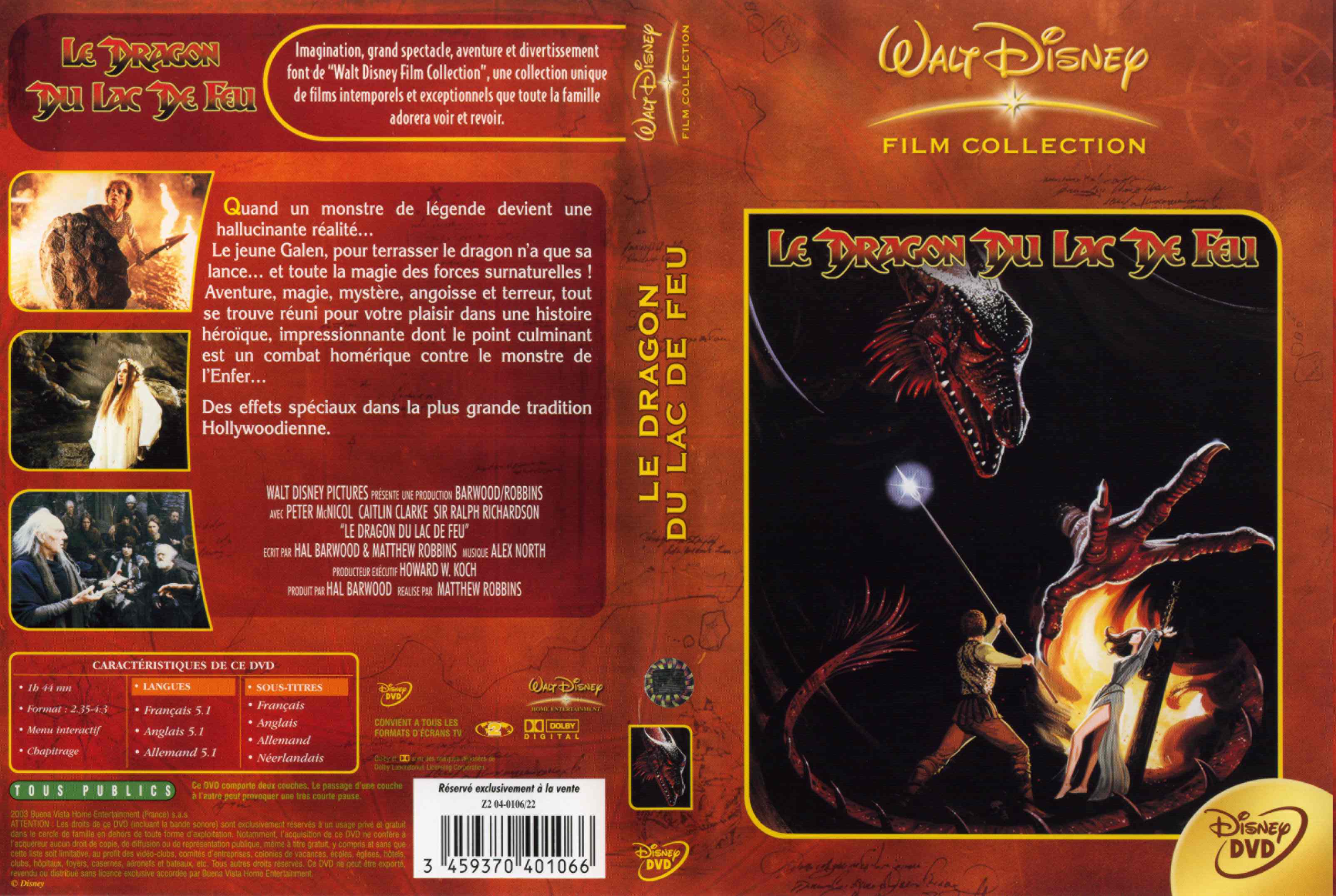 Jaquette DVD Le Dragon du lac de feu