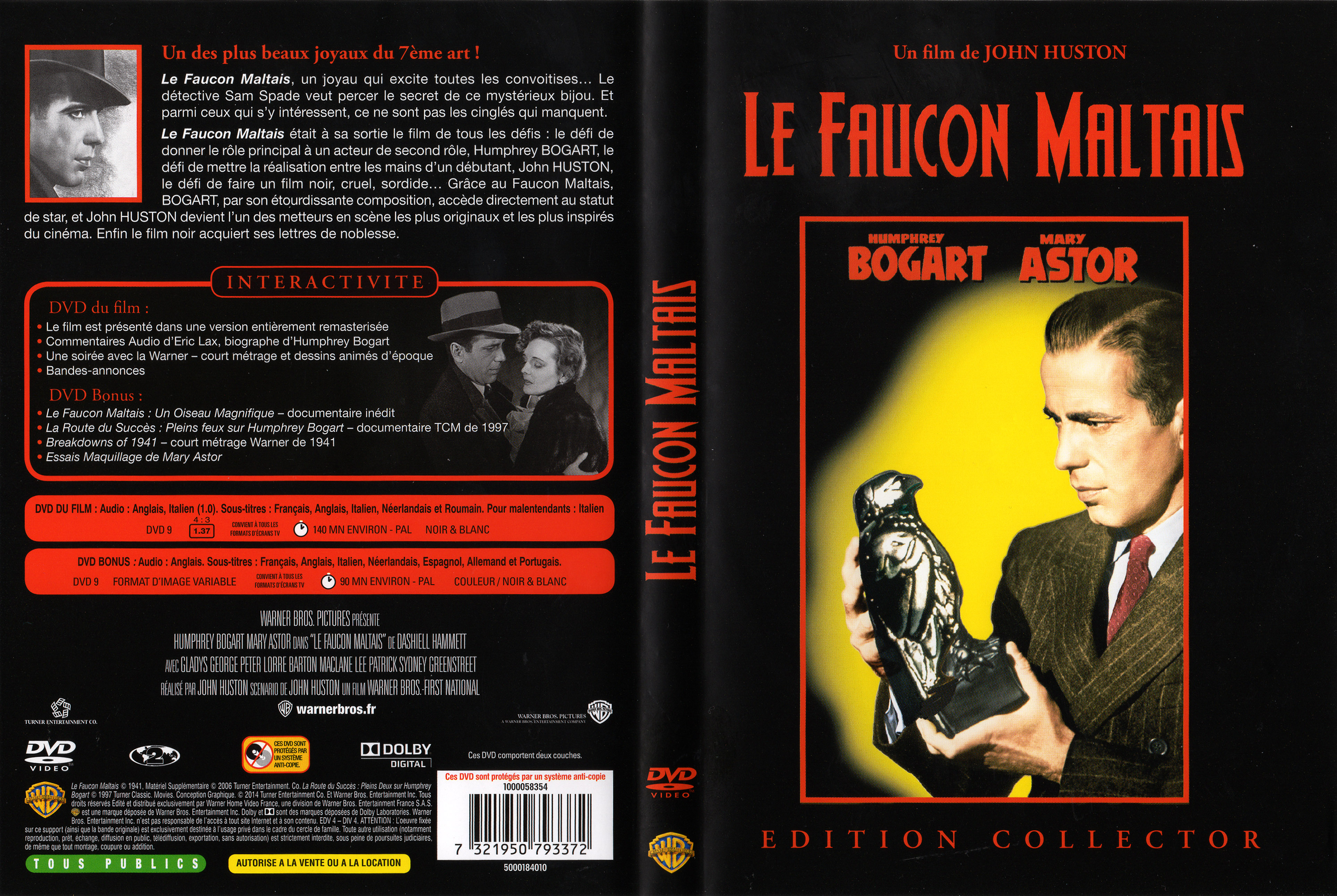 Jaquette DVD Le Faucon Maltais v3