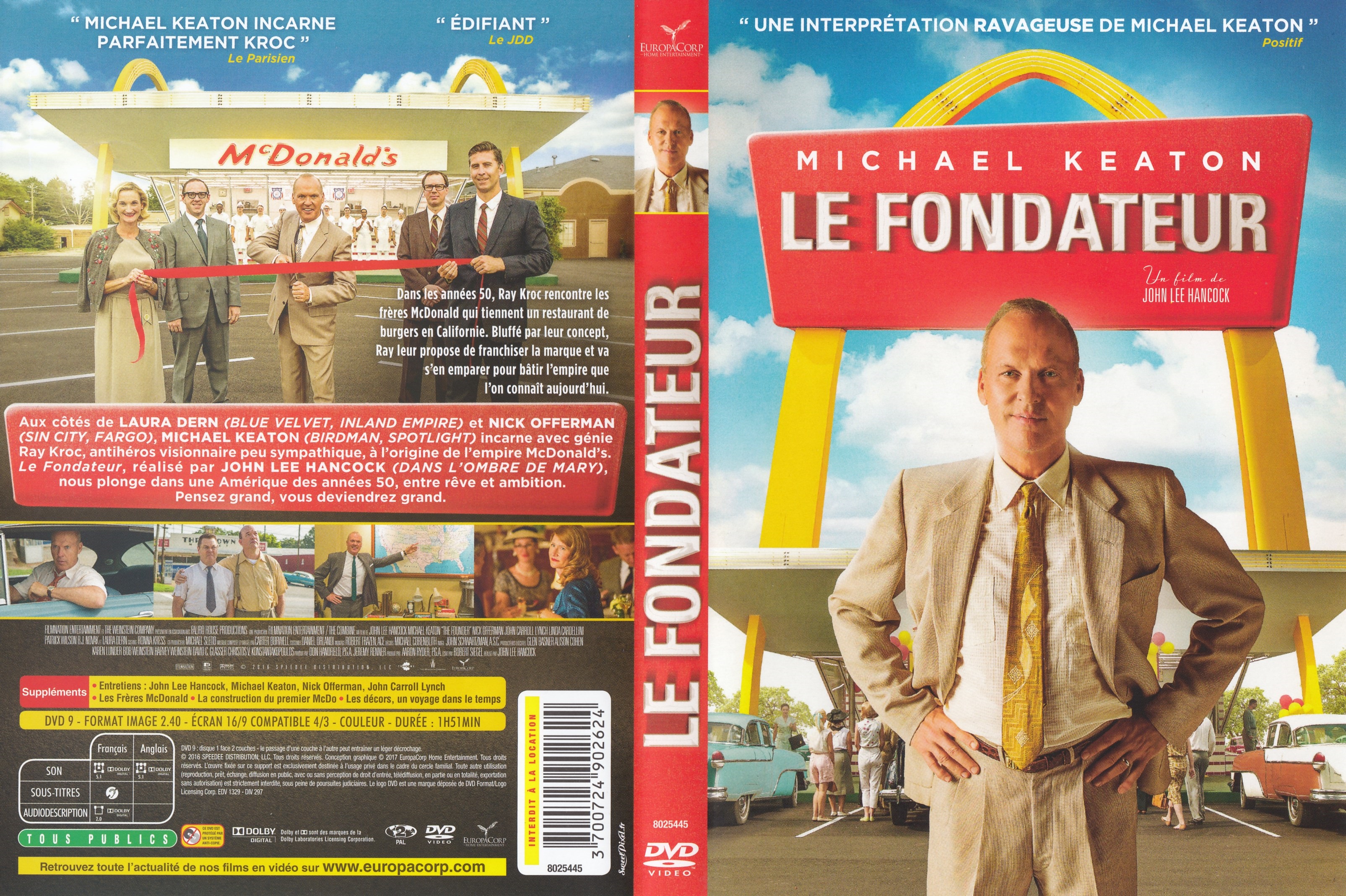 Jaquette DVD Le Fondateur