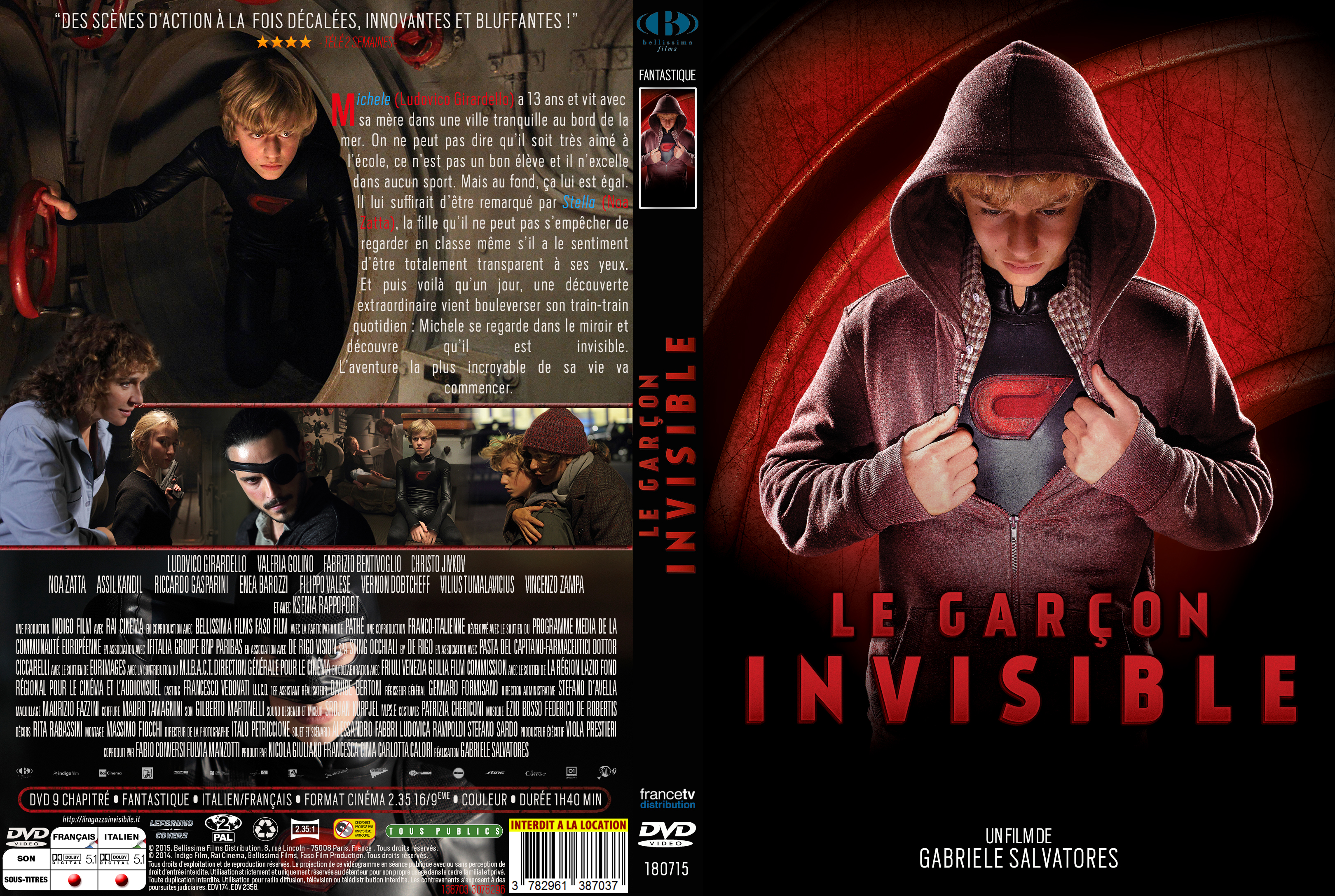 Jaquette DVD Le Garcon Invisible custom