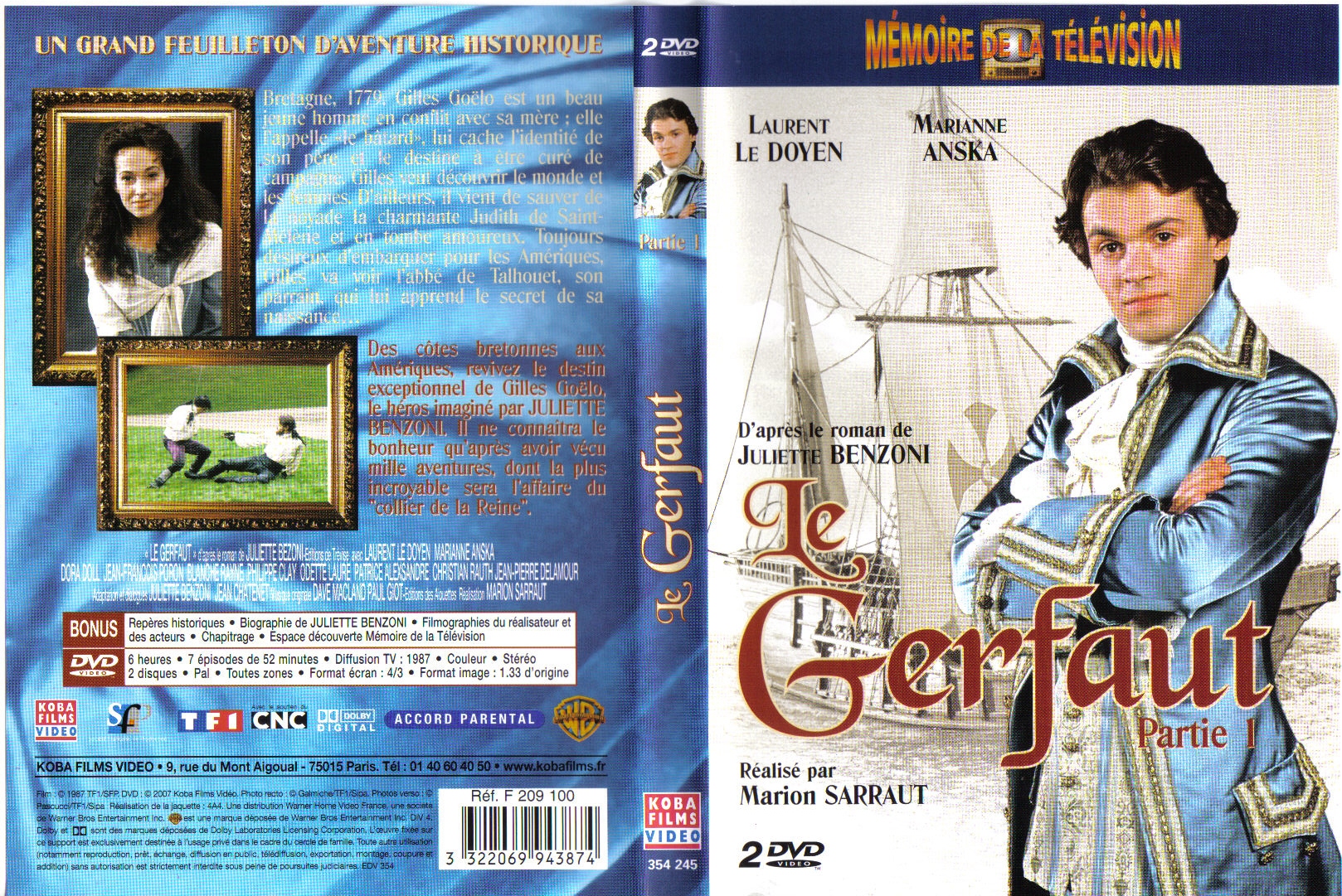 Jaquette DVD Le Gerfaut vol 1