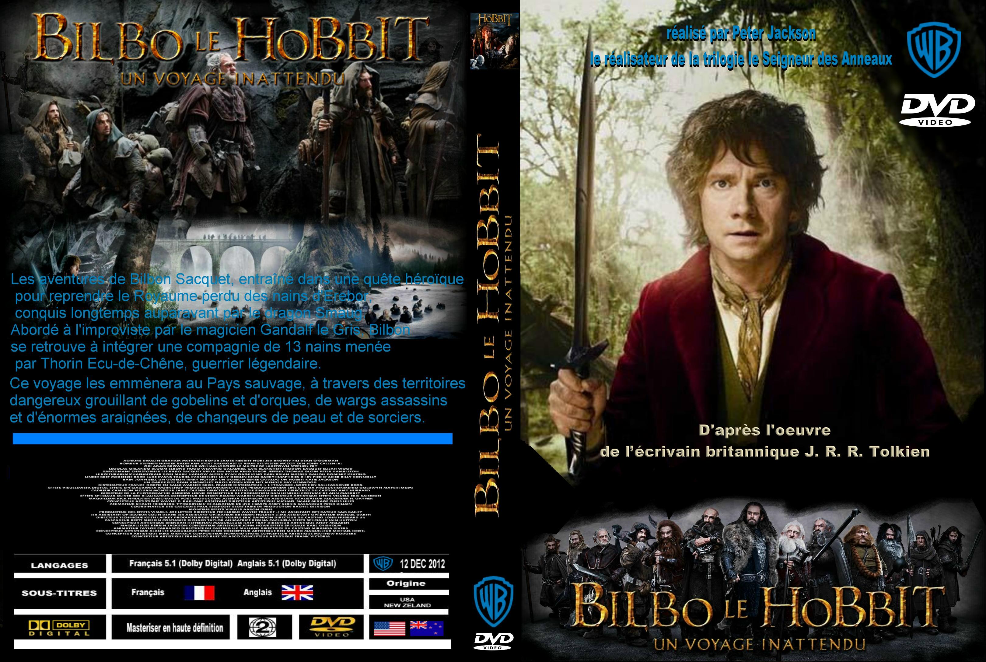 Jaquette DVD Le Hobbit un voyage inattendu custom