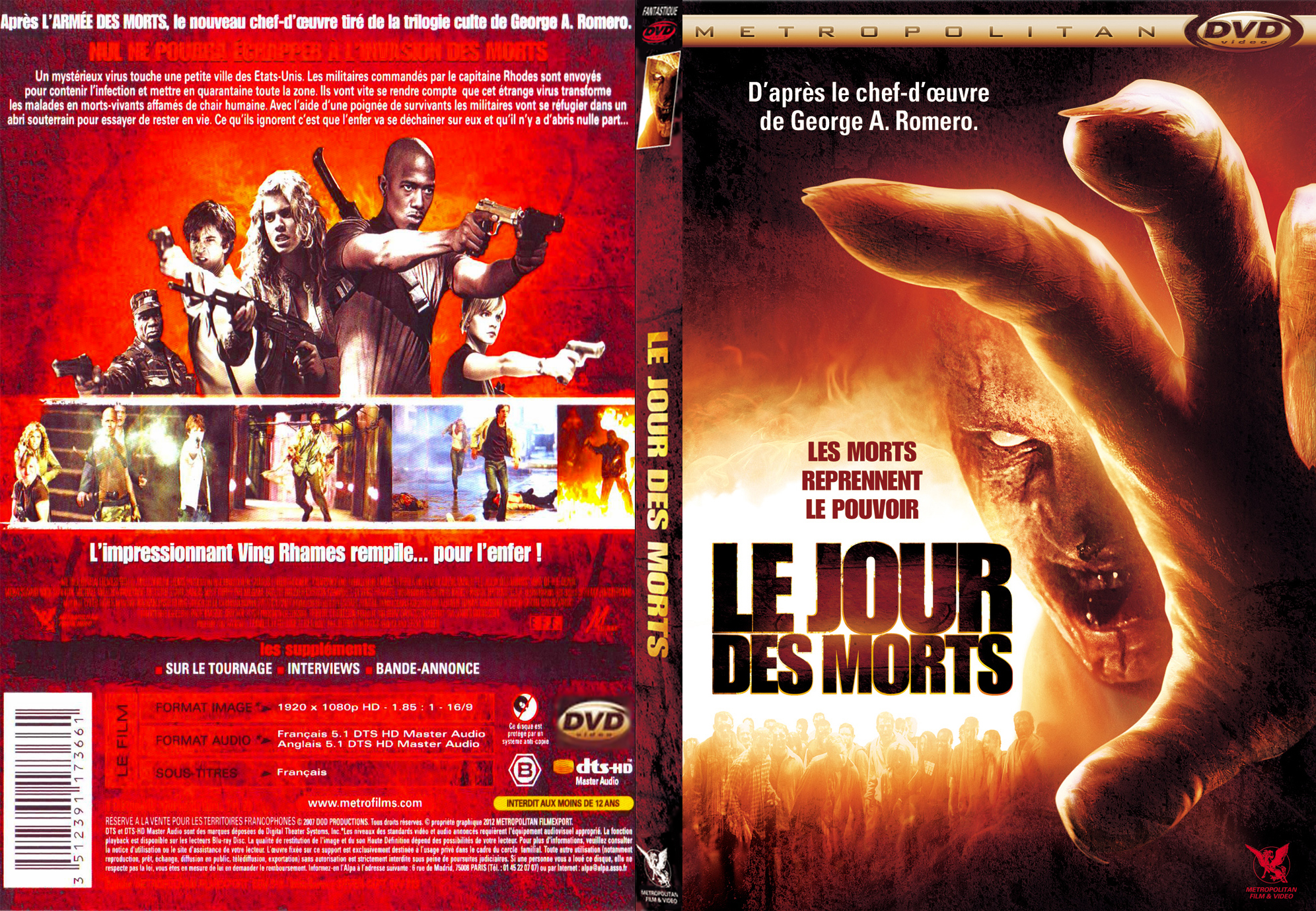 Jaquette DVD Le Jour des Morts - SLIM