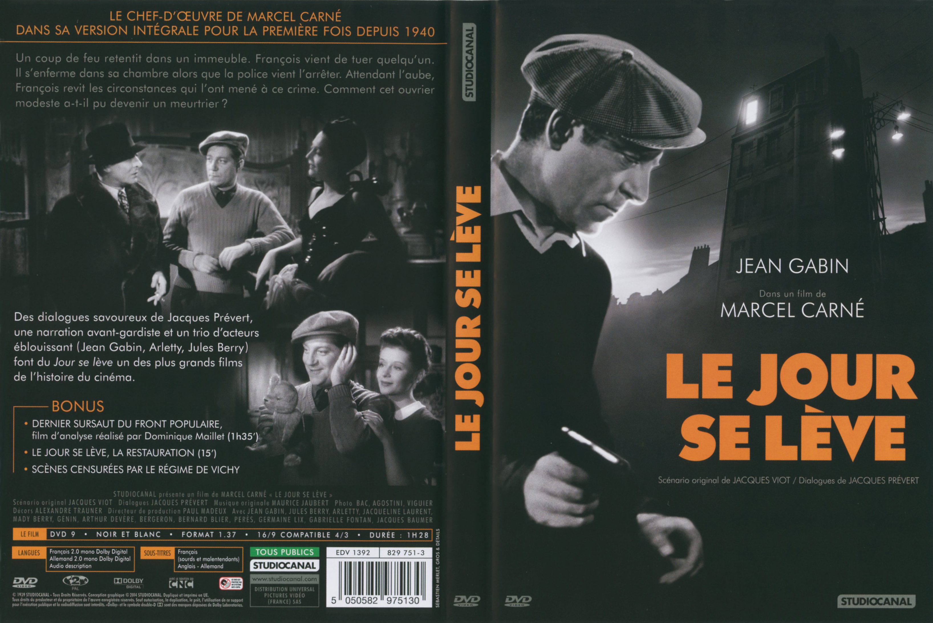 Jaquette DVD Le Jour se lve v4