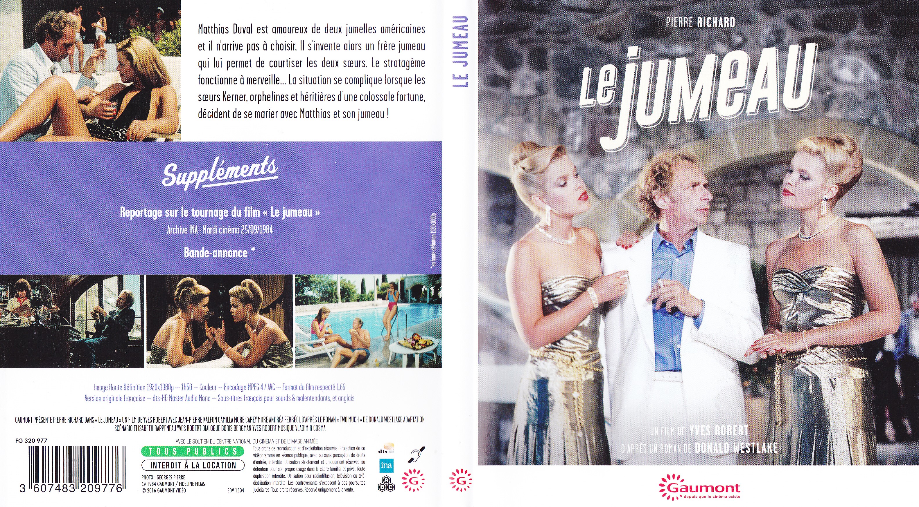 Jaquette DVD Le Jumeau (BLU-RAY)