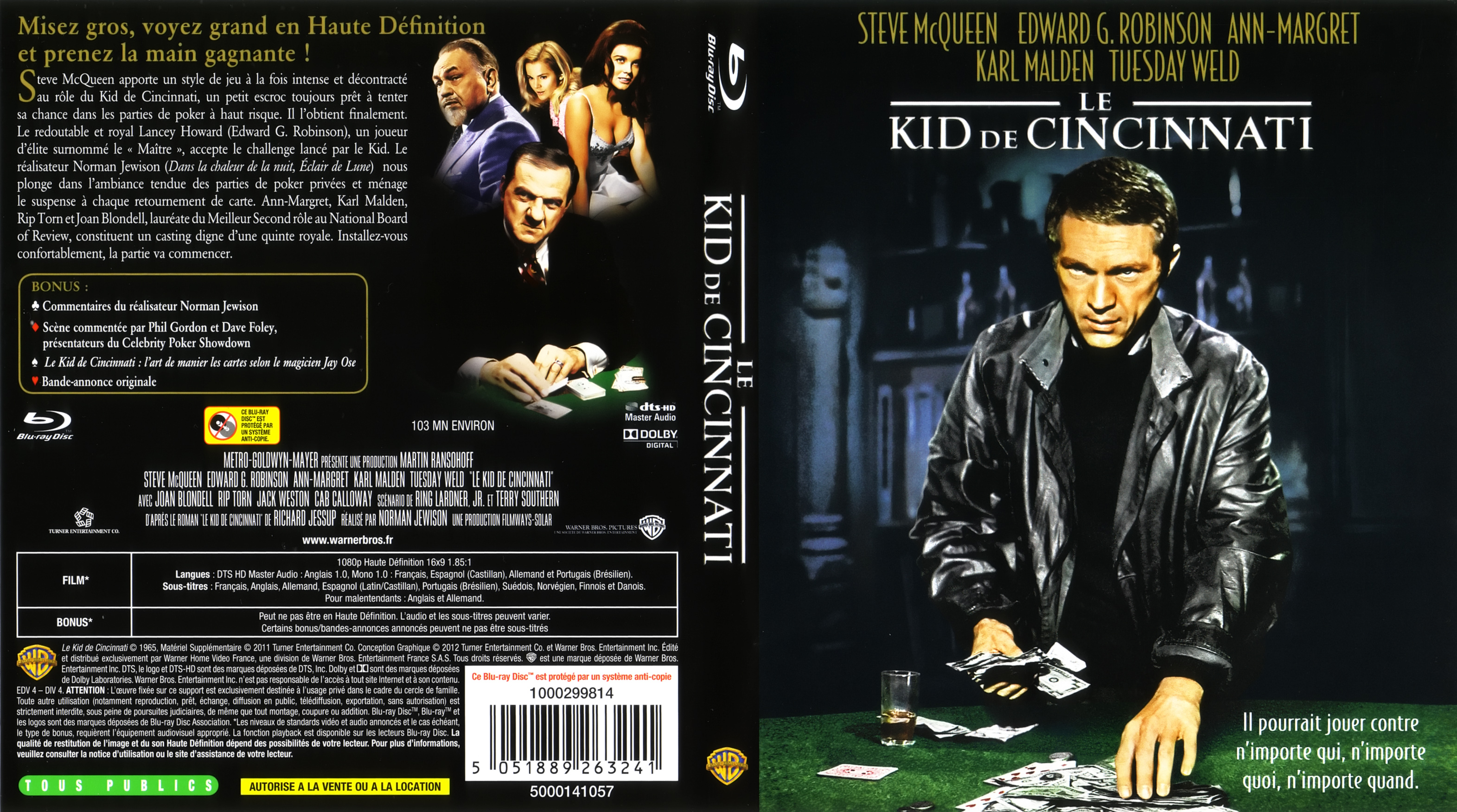 Jaquette DVD Le Kid de Cincinnati (BLU-RAY)