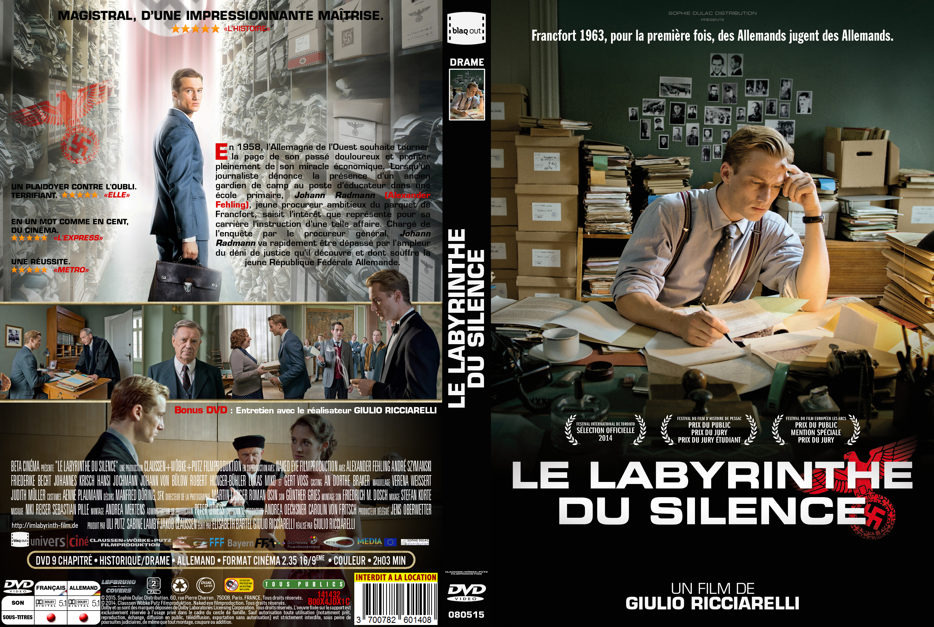 Jaquette DVD Le Labyrinthe Du Silence custom