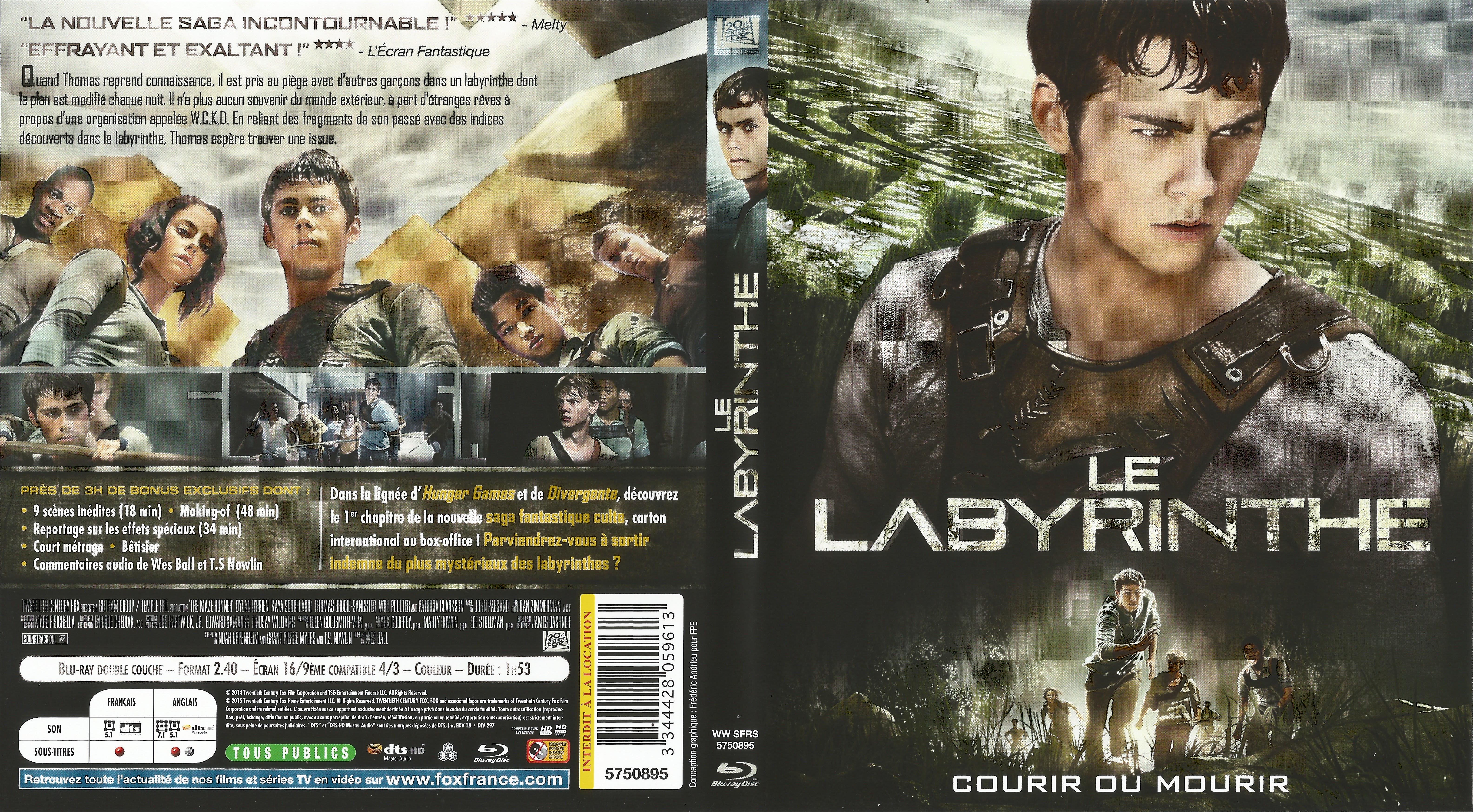 Jaquette DVD Le Labyrinthe (BLU-RAY)
