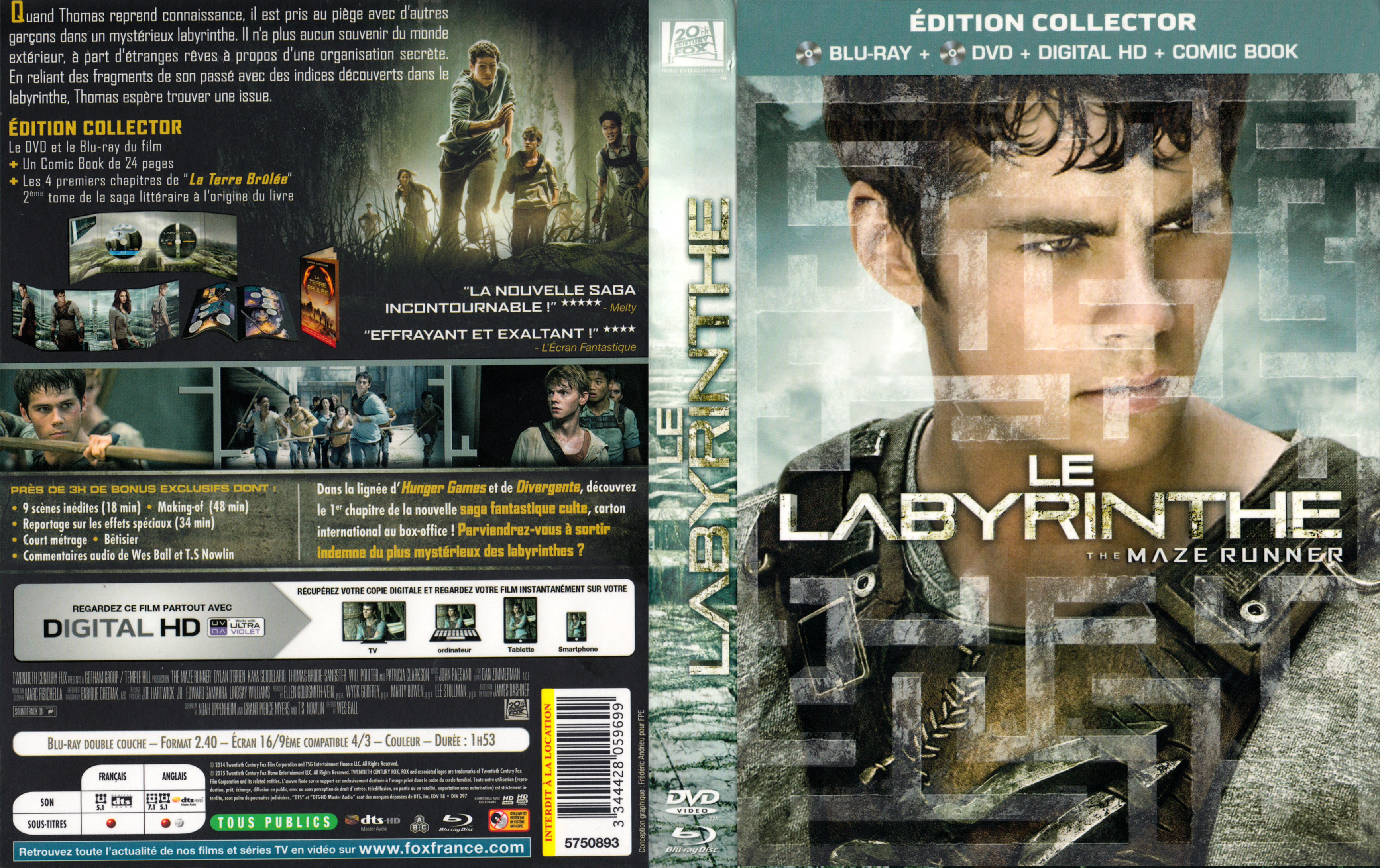 Jaquette DVD Le Labyrinthe v2