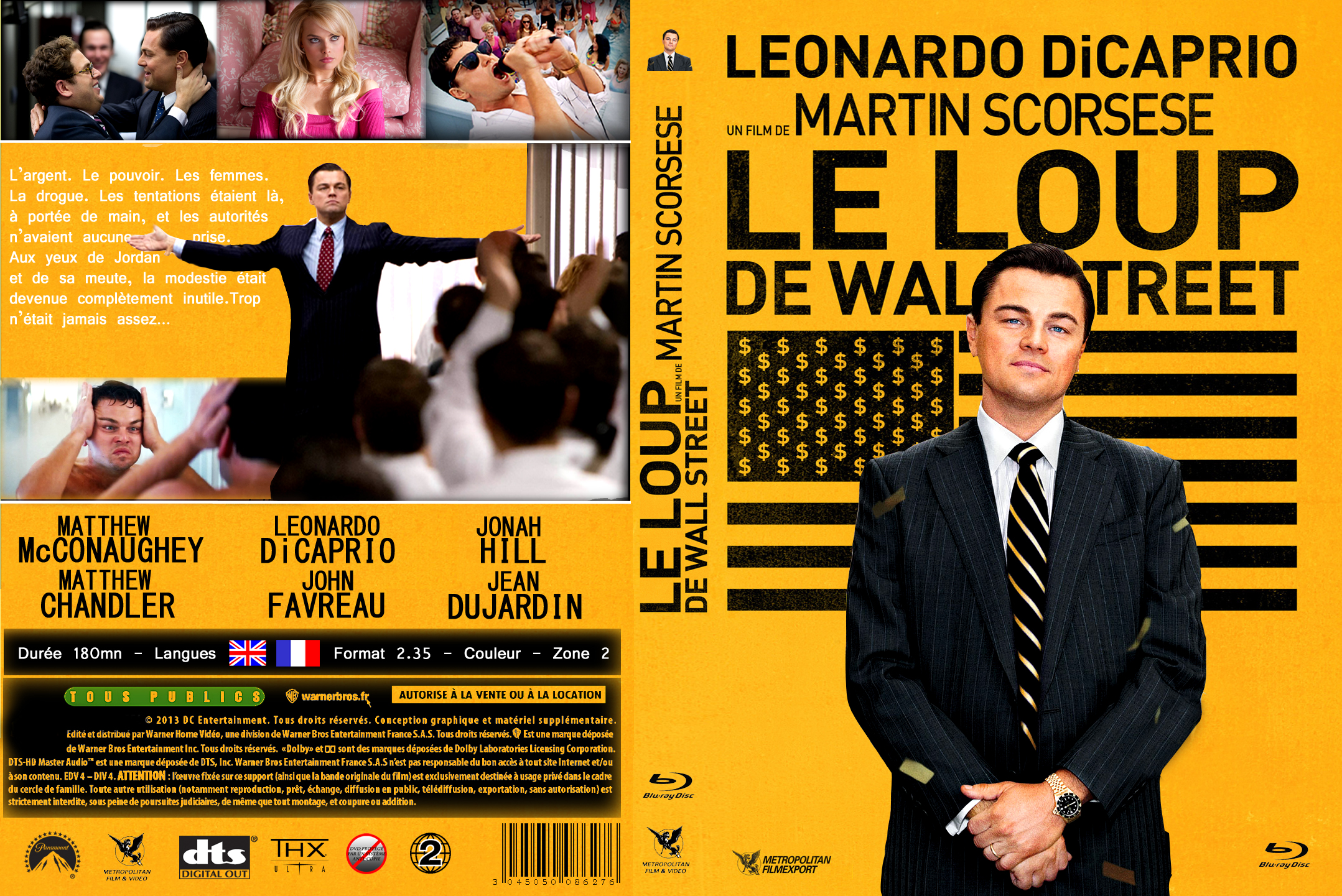 Jaquette DVD Le Loup de Wall Street custom