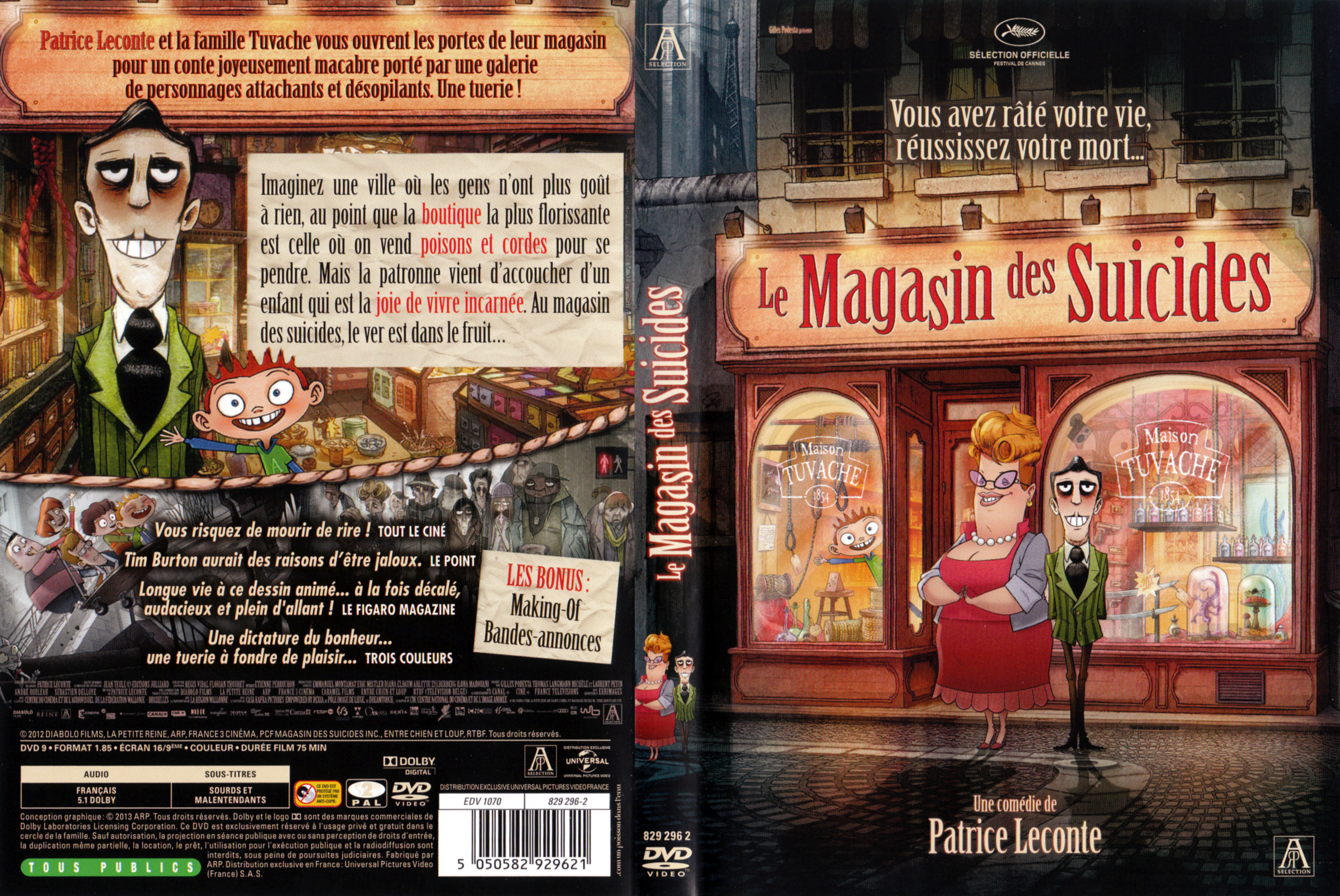 Jaquette DVD Le Magasin des suicides