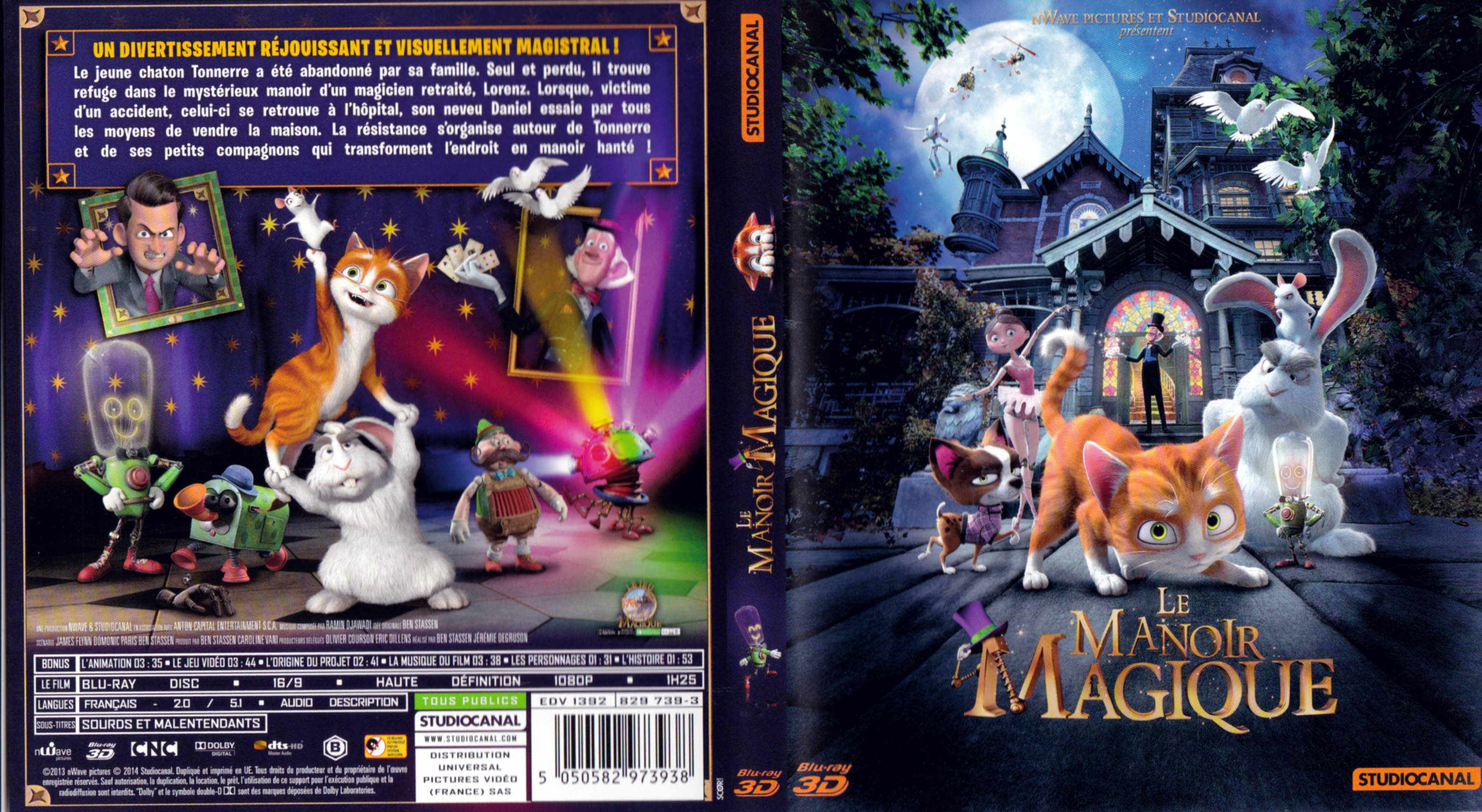 Jaquette DVD Le Manoir magique 3D (BLU-RAY)